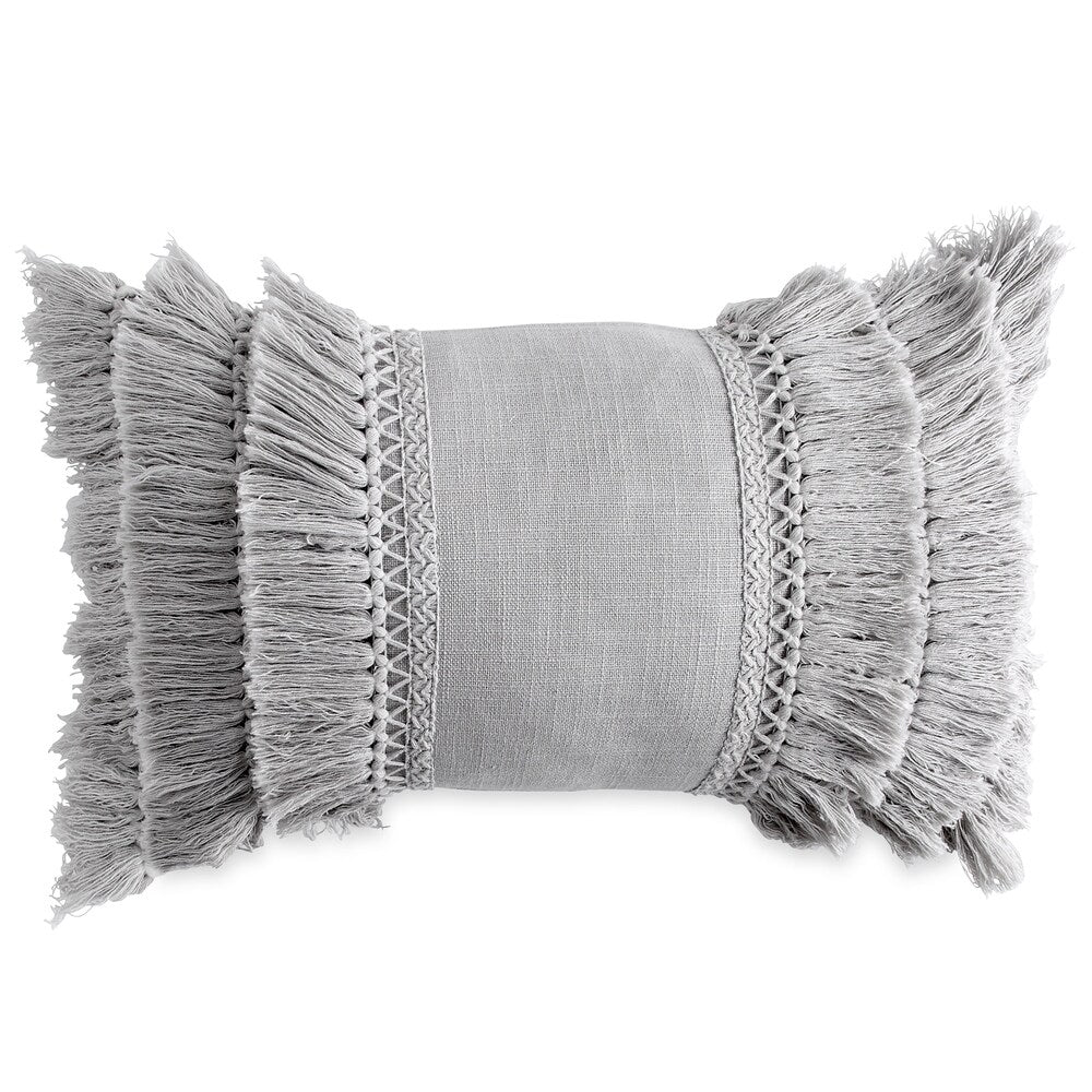 Porch & Den Rivendell Fringe Decorative Pillow