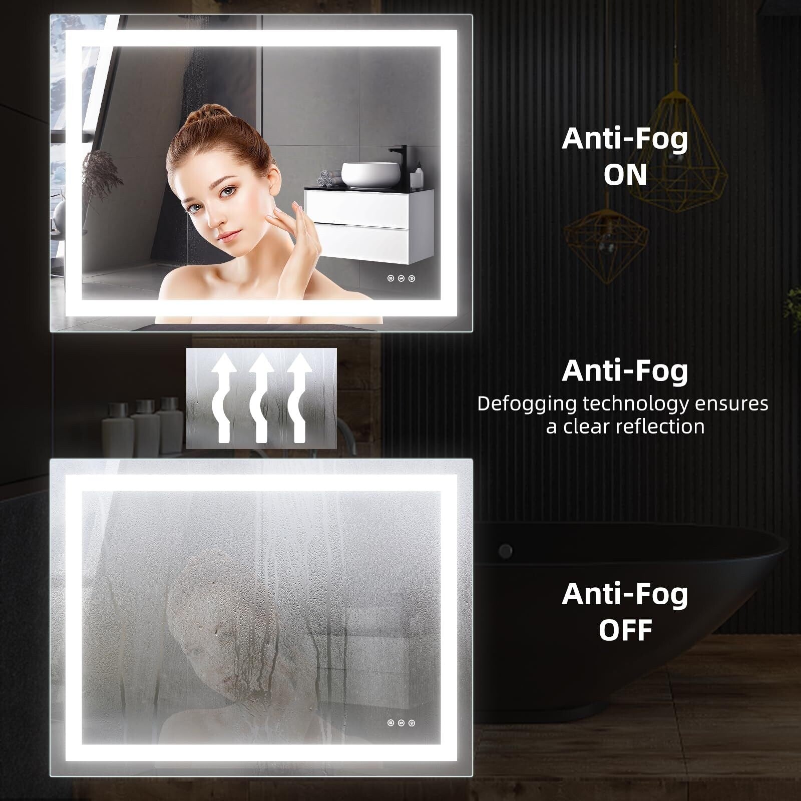 LED Bathroom Mirror with Lights