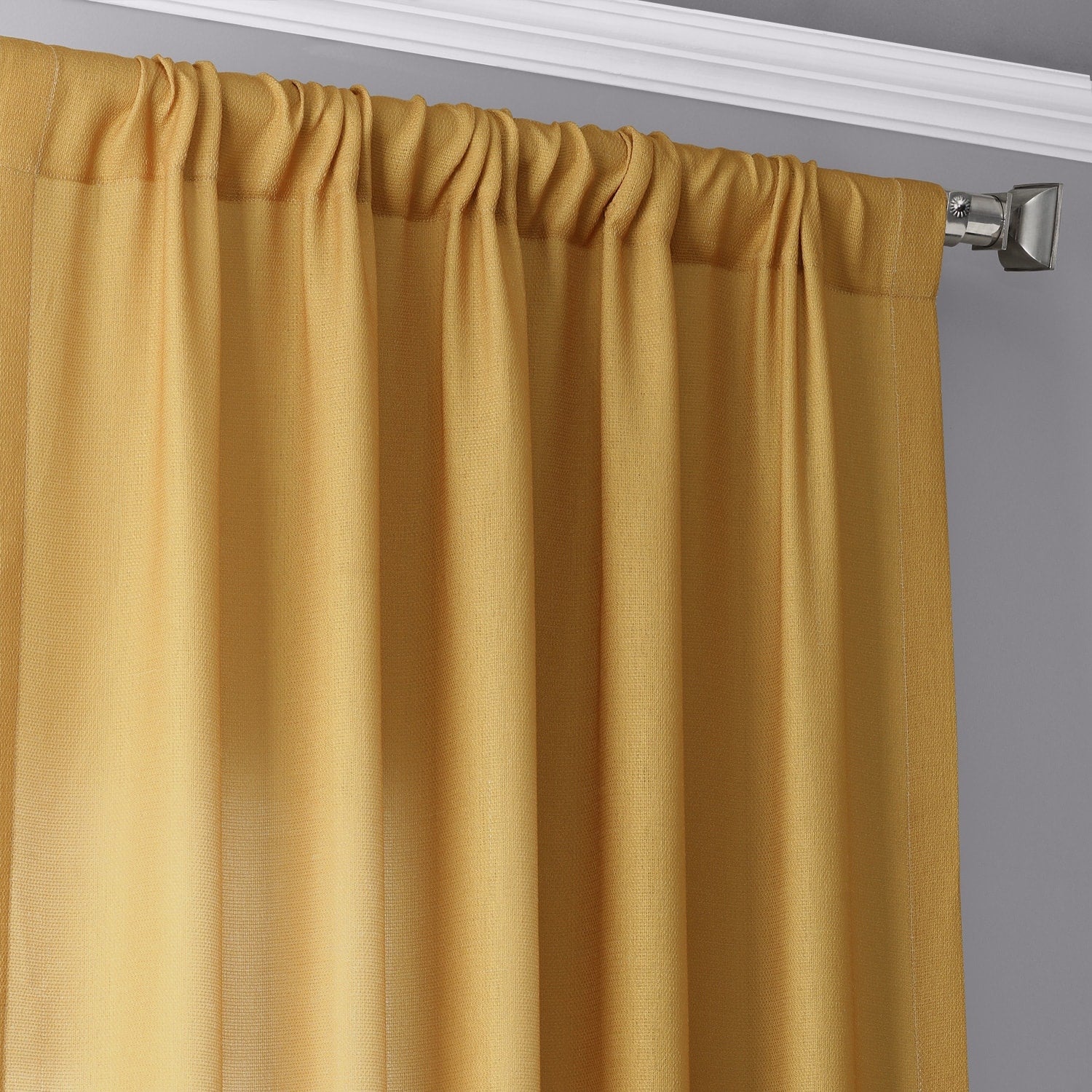 Exclusive Fabrics Ombre Faux Linen Light Filtering Curtains (1 Panel) - Lightweight Elegance, Natural Light Enhancement