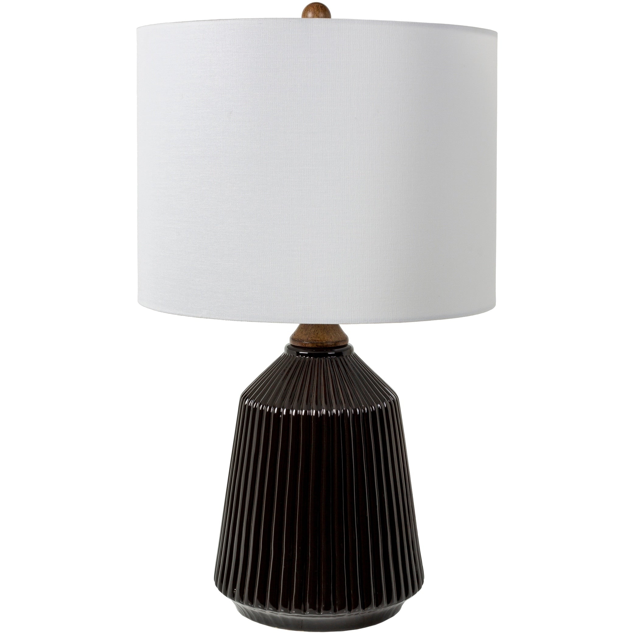 Elesa Modern Ceramic Table Lamp - 26H x 15W x 15D