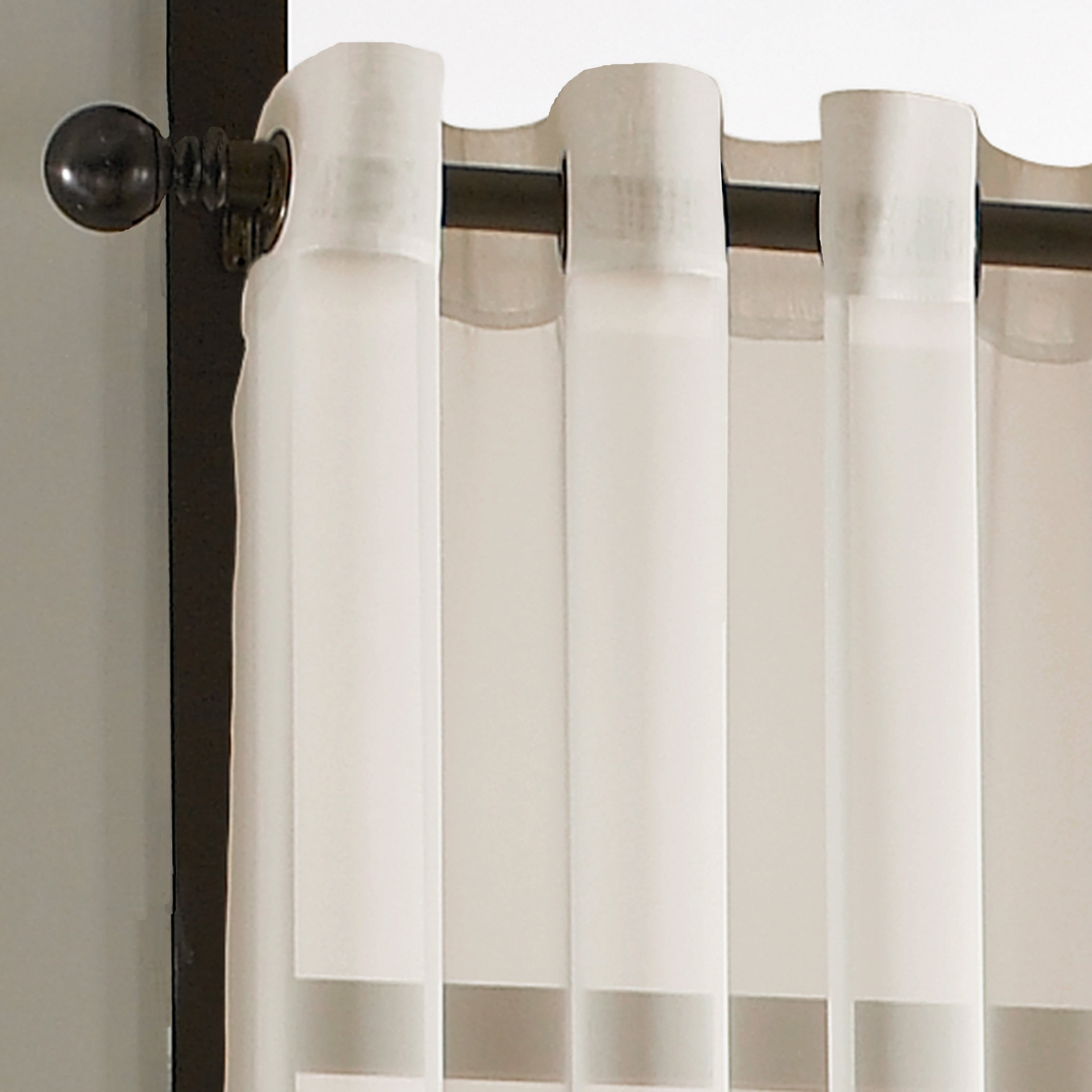 Curtainworks Solid Soho Sheer Grommet Single Curtain Panel