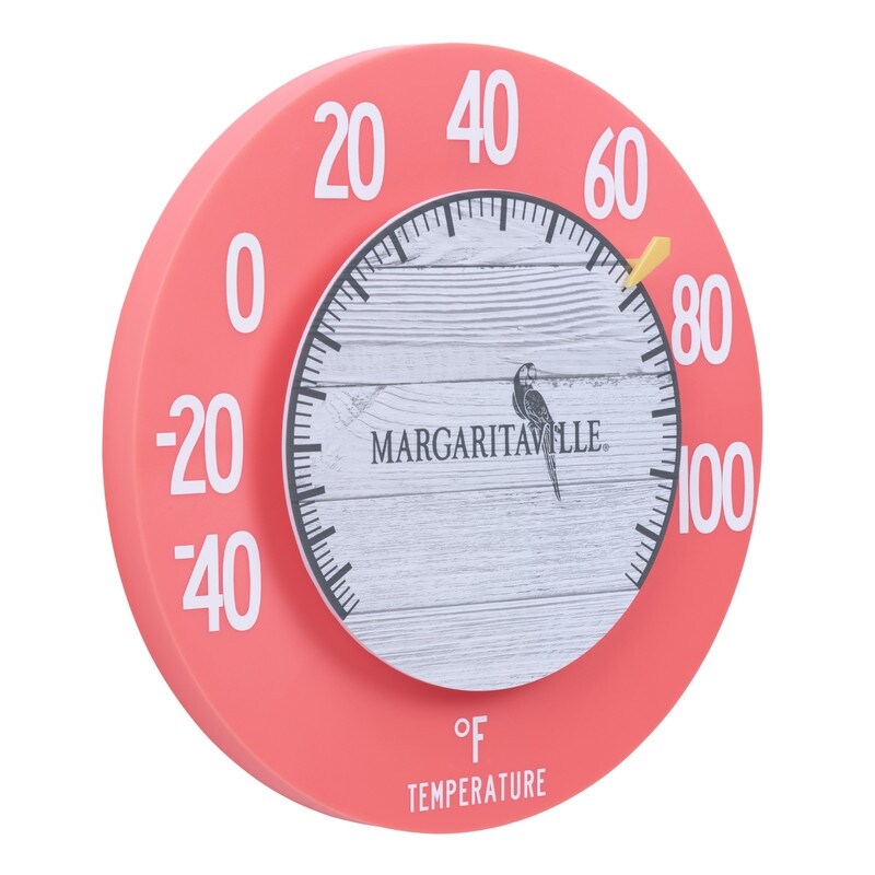 La Crosse 104-120MV1 8 Margaritaville Salmon Round Dial Thermometer