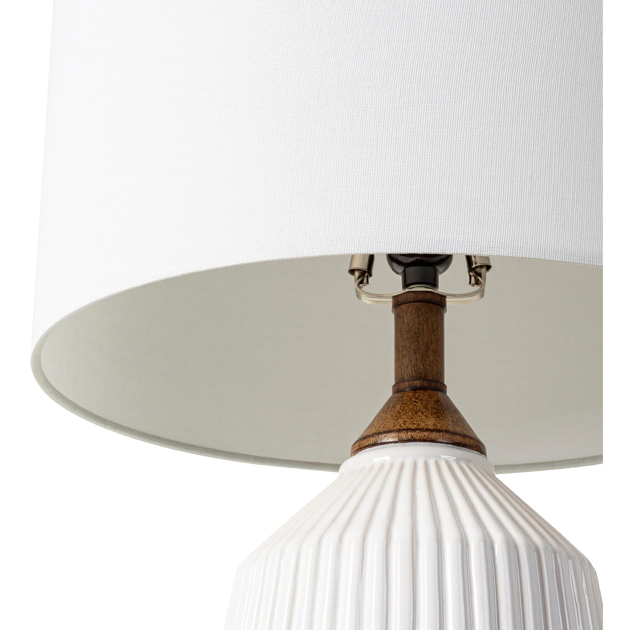 Elesa Modern Ceramic Table Lamp - 26H x 15W x 15D