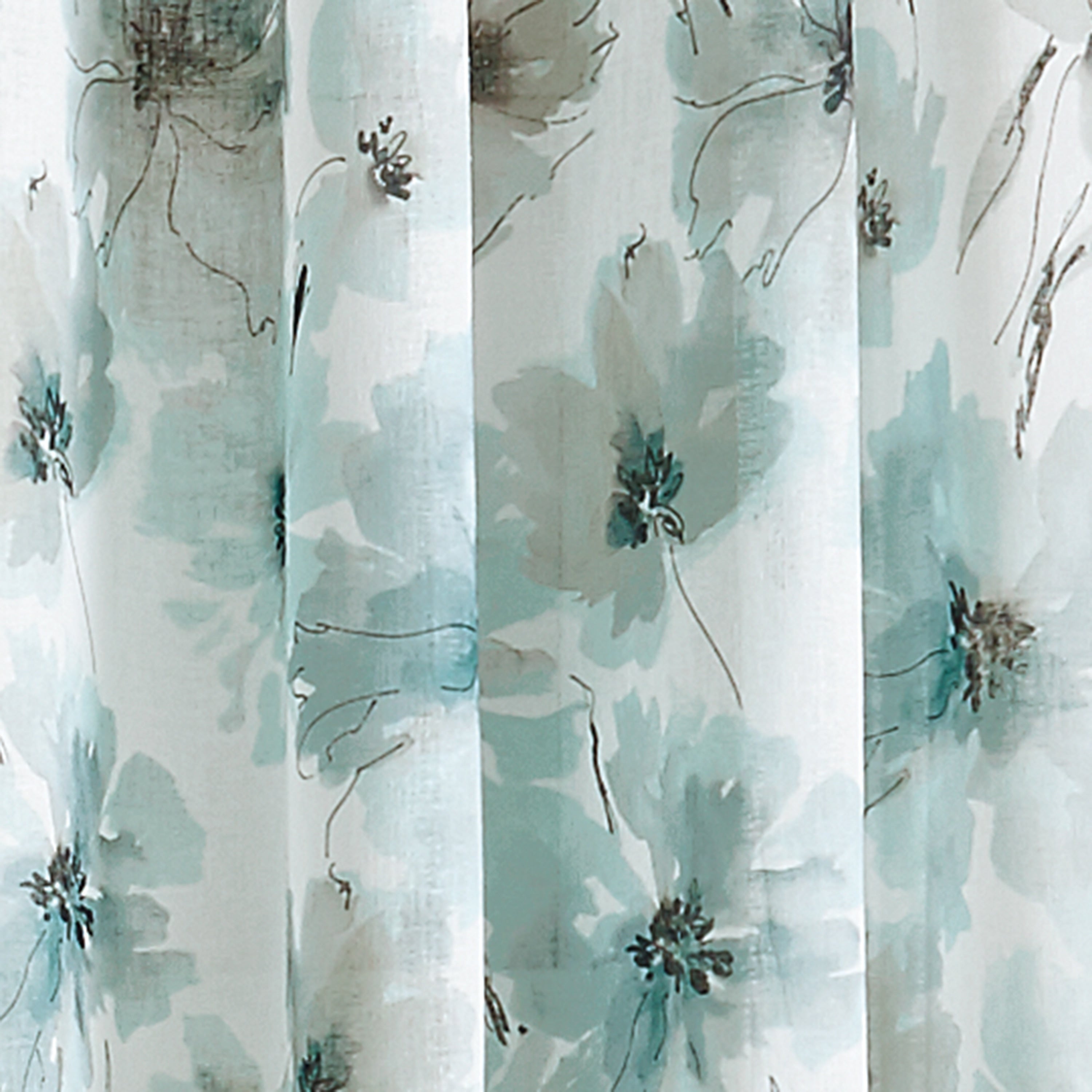 DKNY Modern Bloom Single Curtain Panel