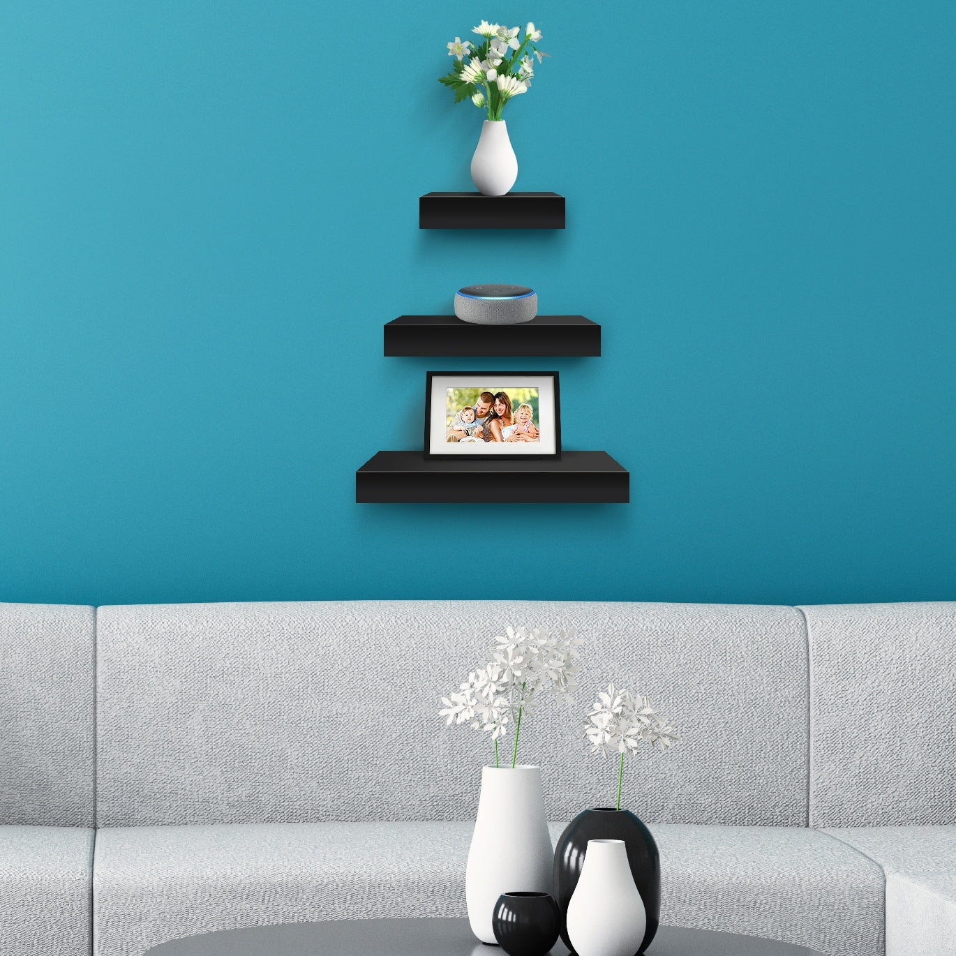 Wall Mount Corner Shelves, Square Hanging Wall Shelf Decoration