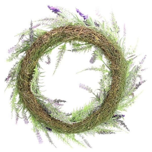 Artificial 22 French Lavender Wreath