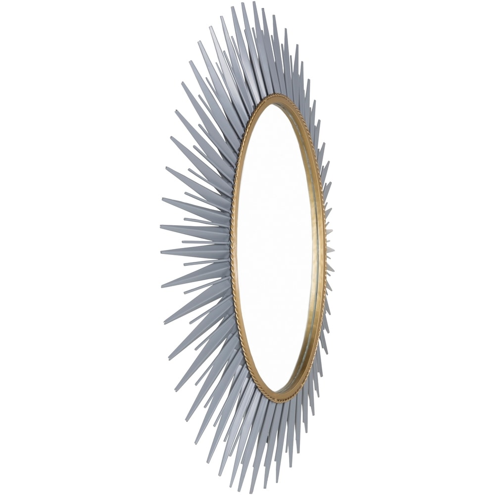 Haley Sunburst Oval Accent Mirror - 30 x 42