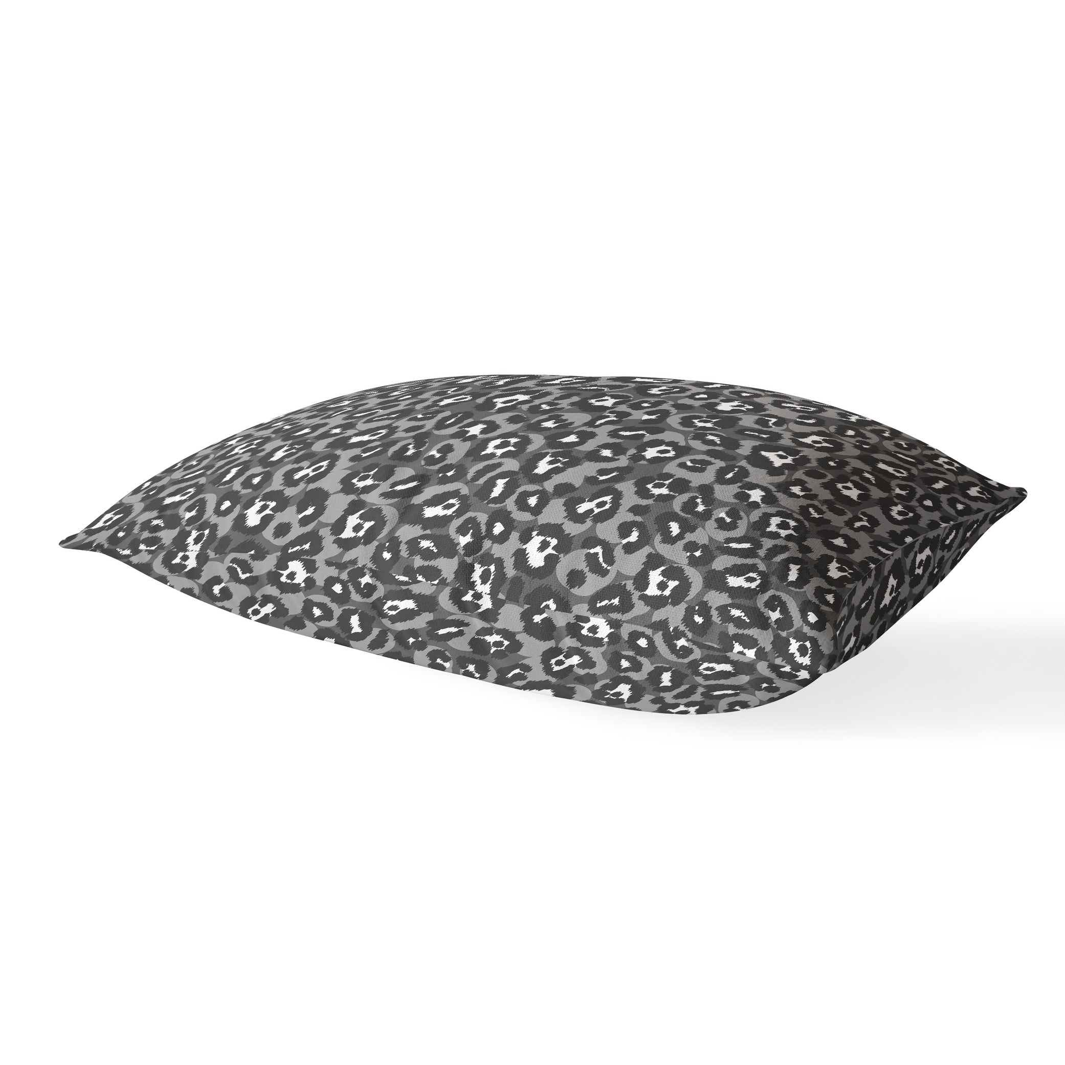 LEOPARD PRINT GREY Lumbar Pillow By Kavka Designs