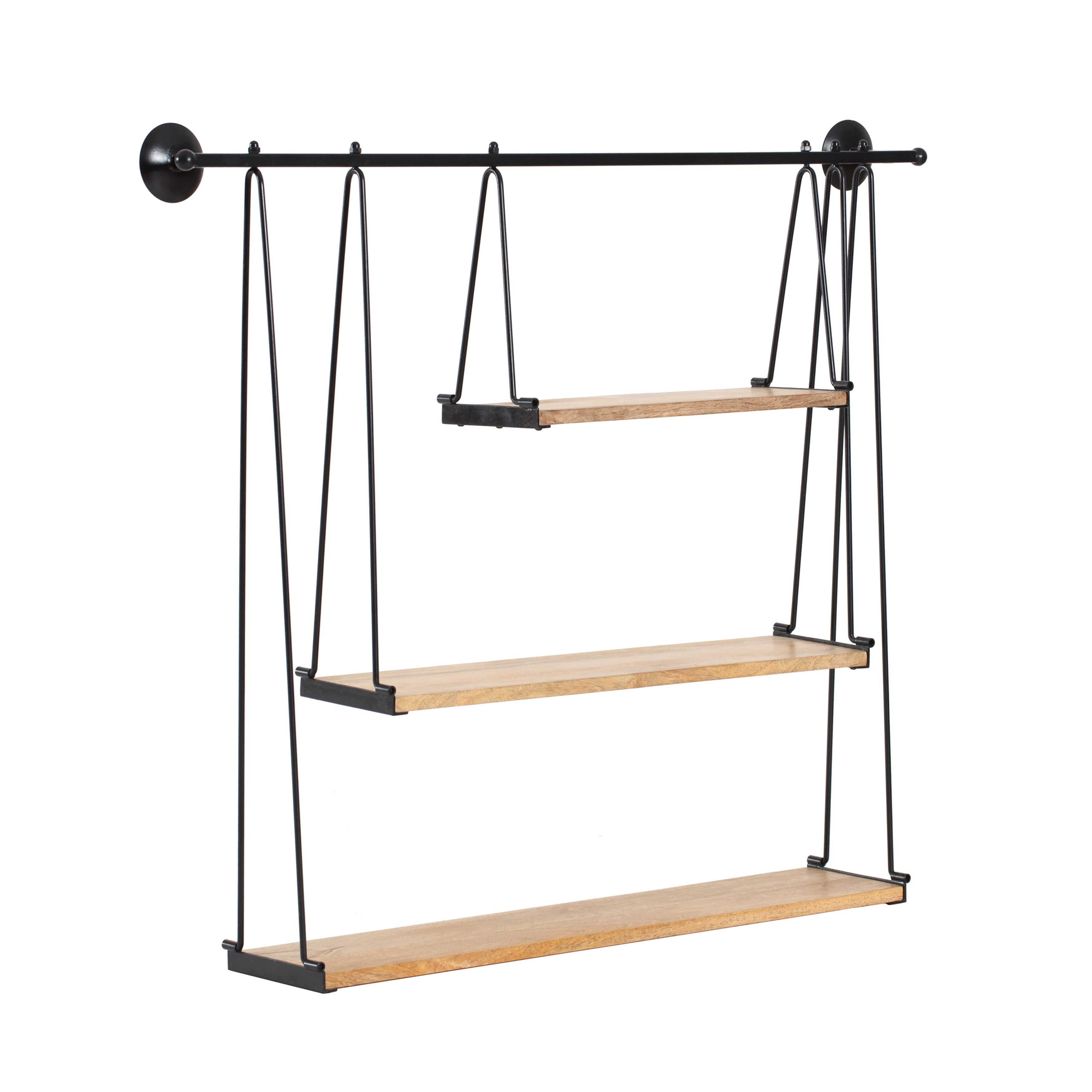 MH London Luna Three Tier Suspended Wall Shelf