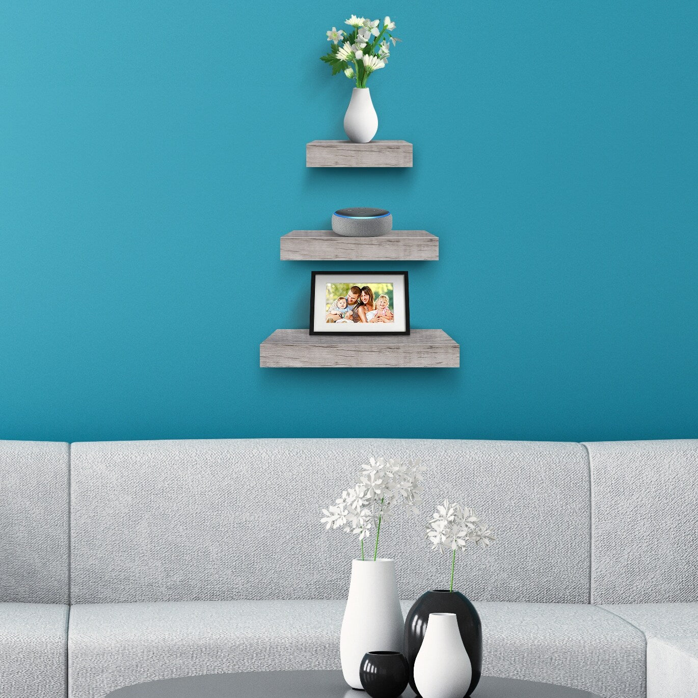 Wall Mount Corner Shelves, Square Hanging Wall Shelf Decoration