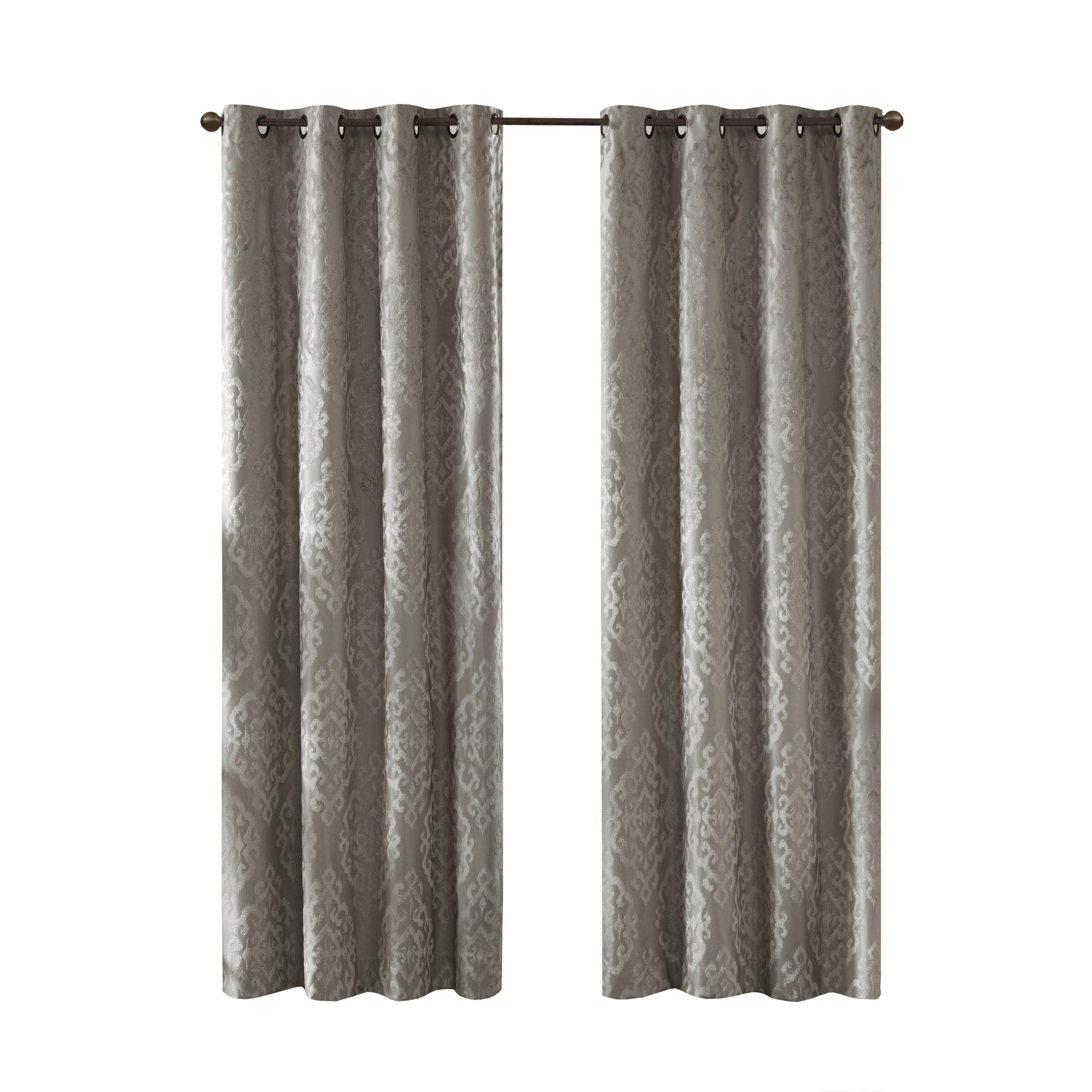 SunSmart Mirage Knitted Jacquard Total Blackout Grommet Window Curtain Panel