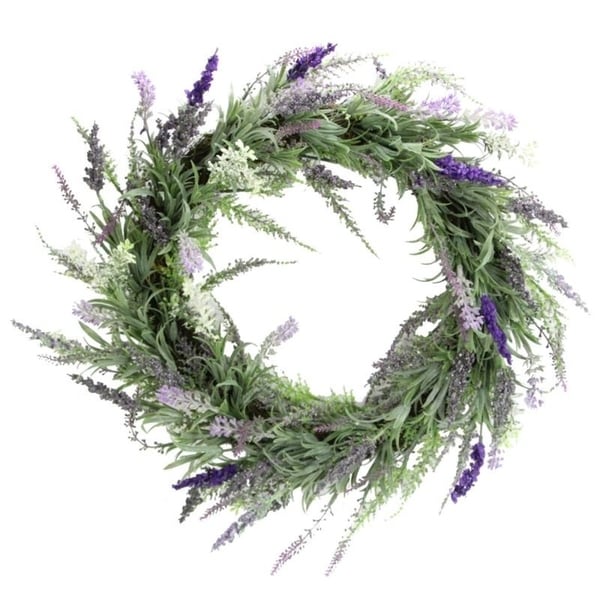 Artificial 22 French Lavender Wreath