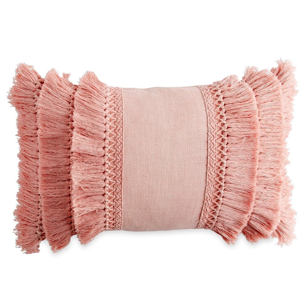 Porch & Den Rivendell Fringe Decorative Pillow