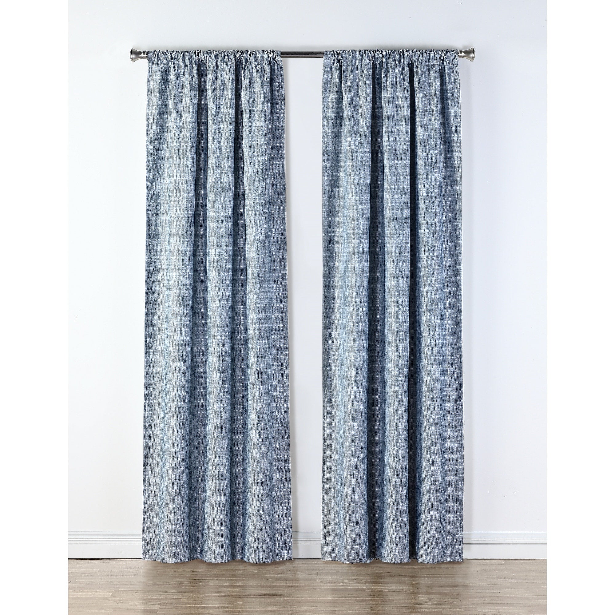 B.Smith Recycled Textured Total Blackout Curtain, 2 Panels