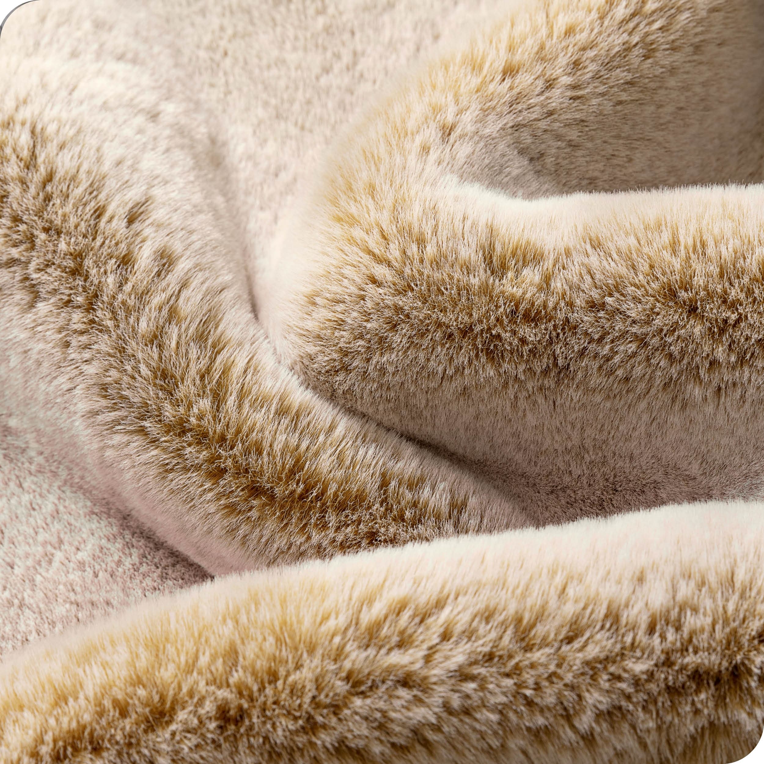 Bare Home Faux Fur Blanket - Ultra-Soft Blanket - Luxurious Fuzzy Warm