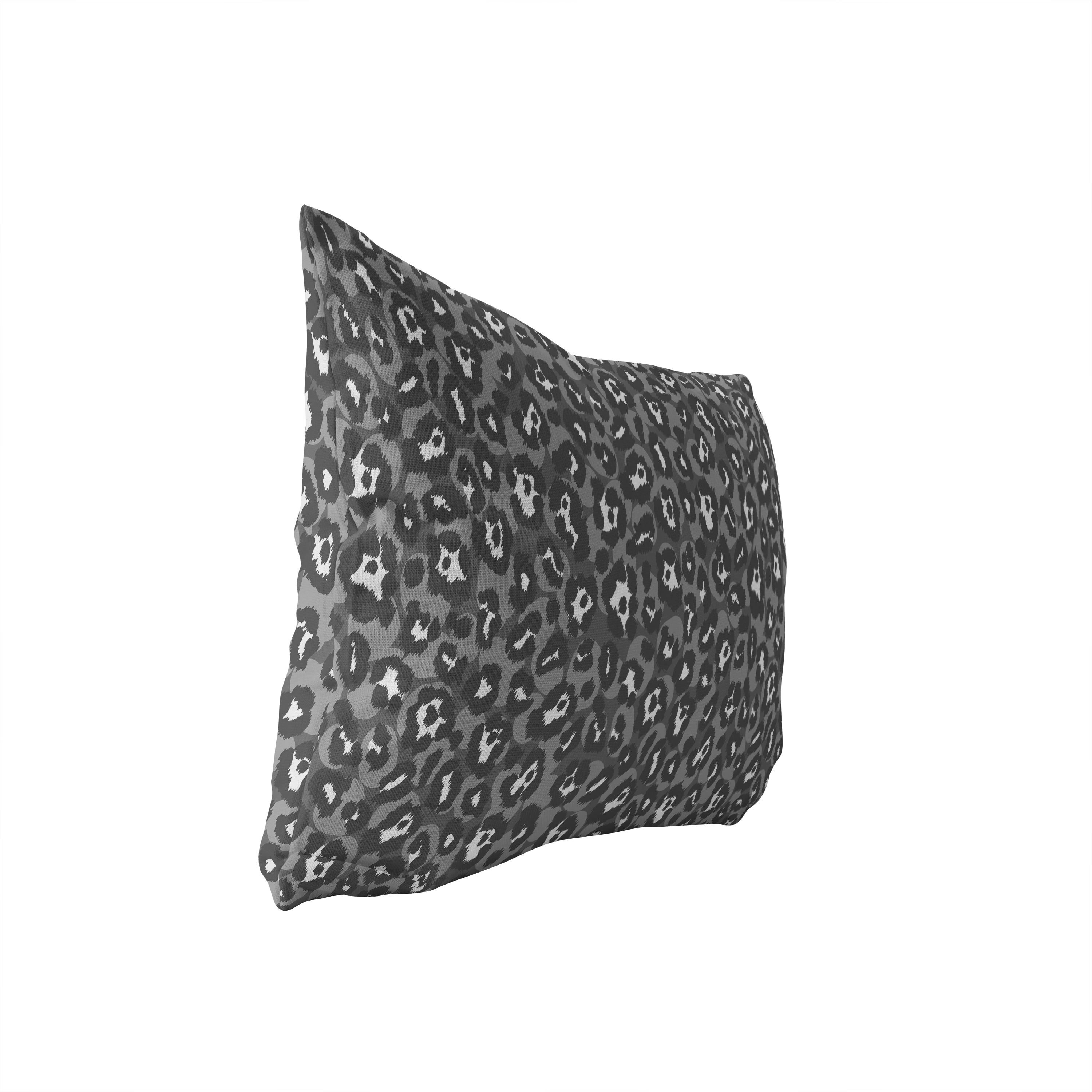 LEOPARD PRINT GREY Lumbar Pillow By Kavka Designs