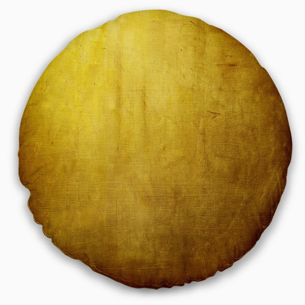 Designart 'Gold Texture' Abstract Throw Pillow