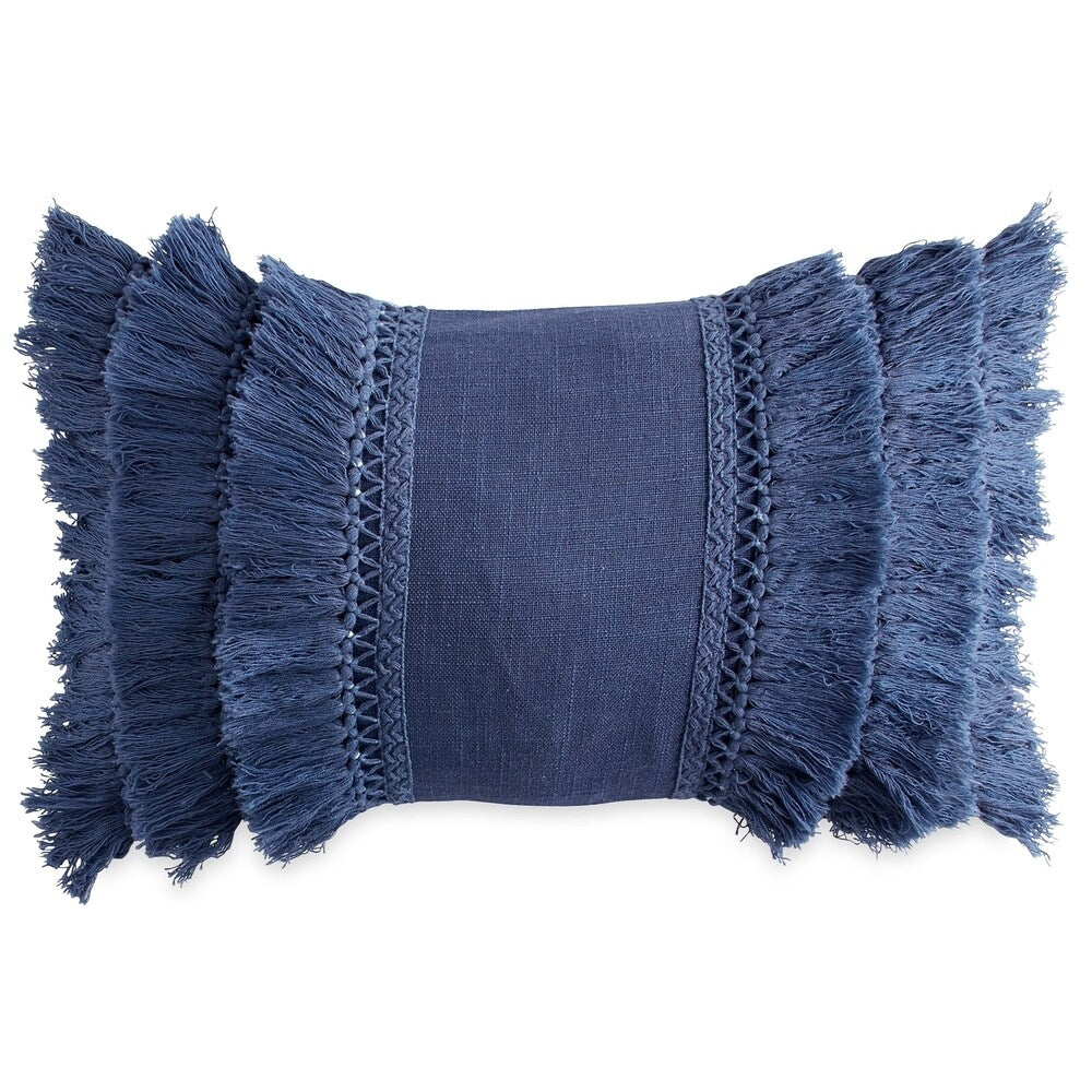 Porch & Den Rivendell Fringe Decorative Pillow