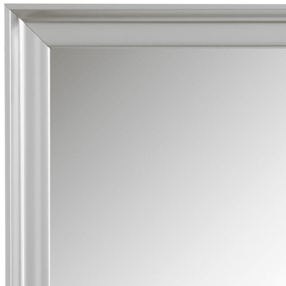 Geneva Silver Framed Vanity Mirror