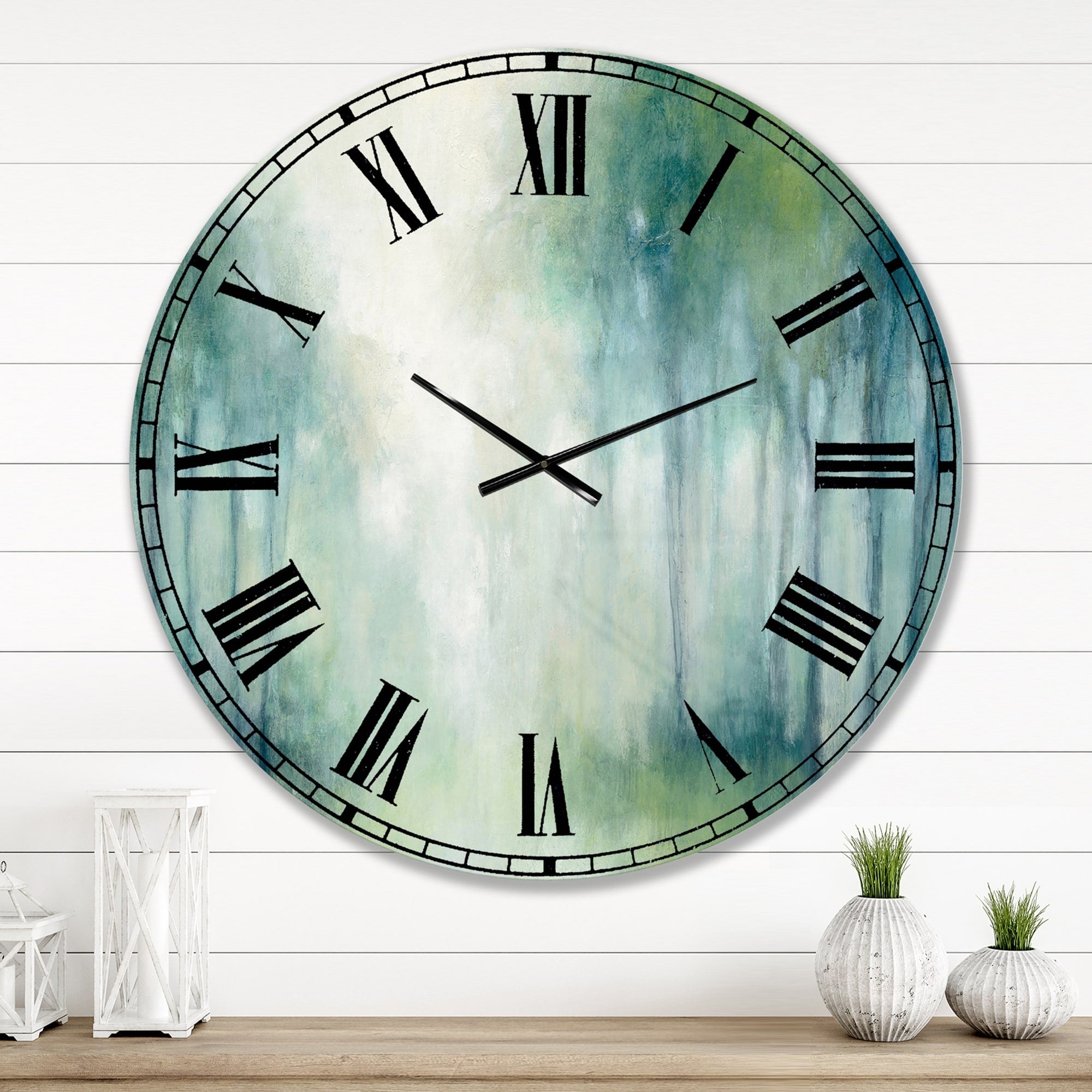 Designart 'Walk in the Forest' Traditional Landscape Large Wall CLock