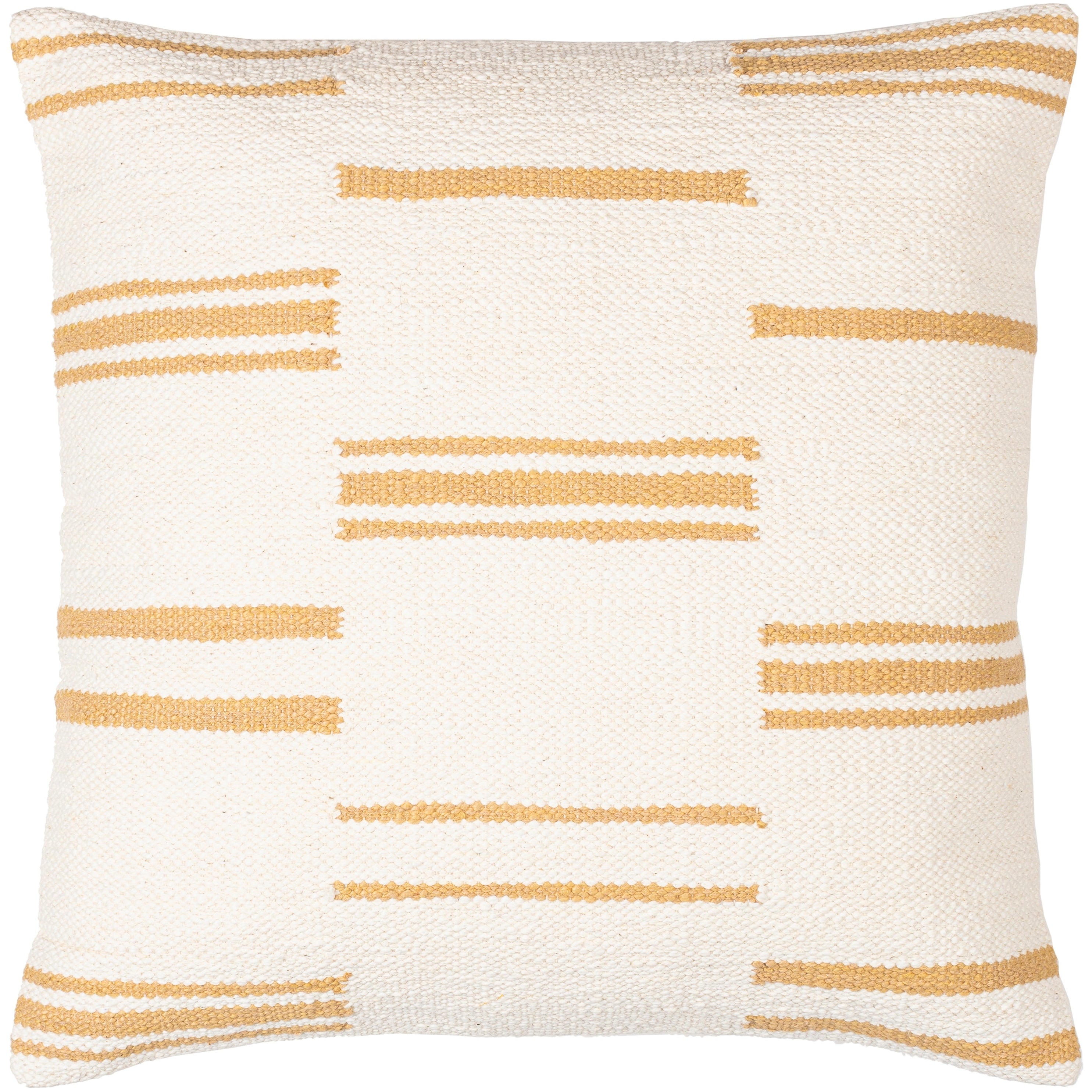 Rhian Broken Stripe Cotton Throw Pillow