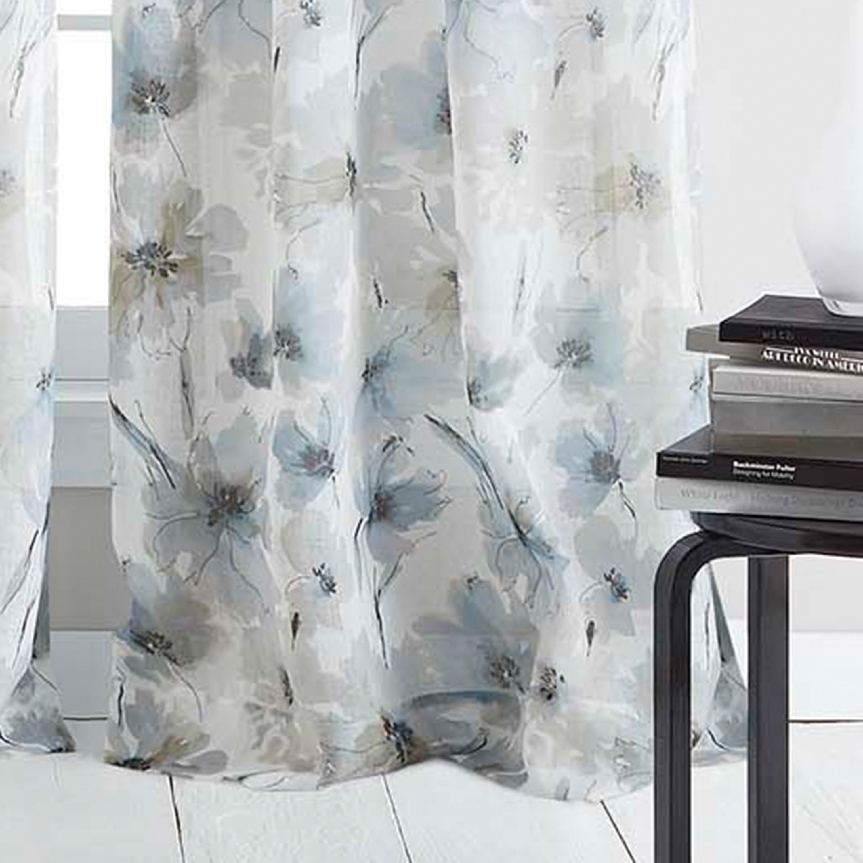 DKNY Modern Bloom Single Curtain Panel