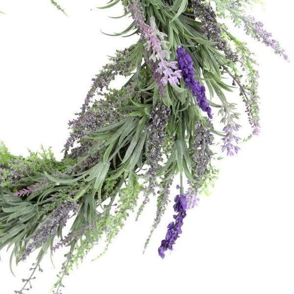 Artificial 22 French Lavender Wreath