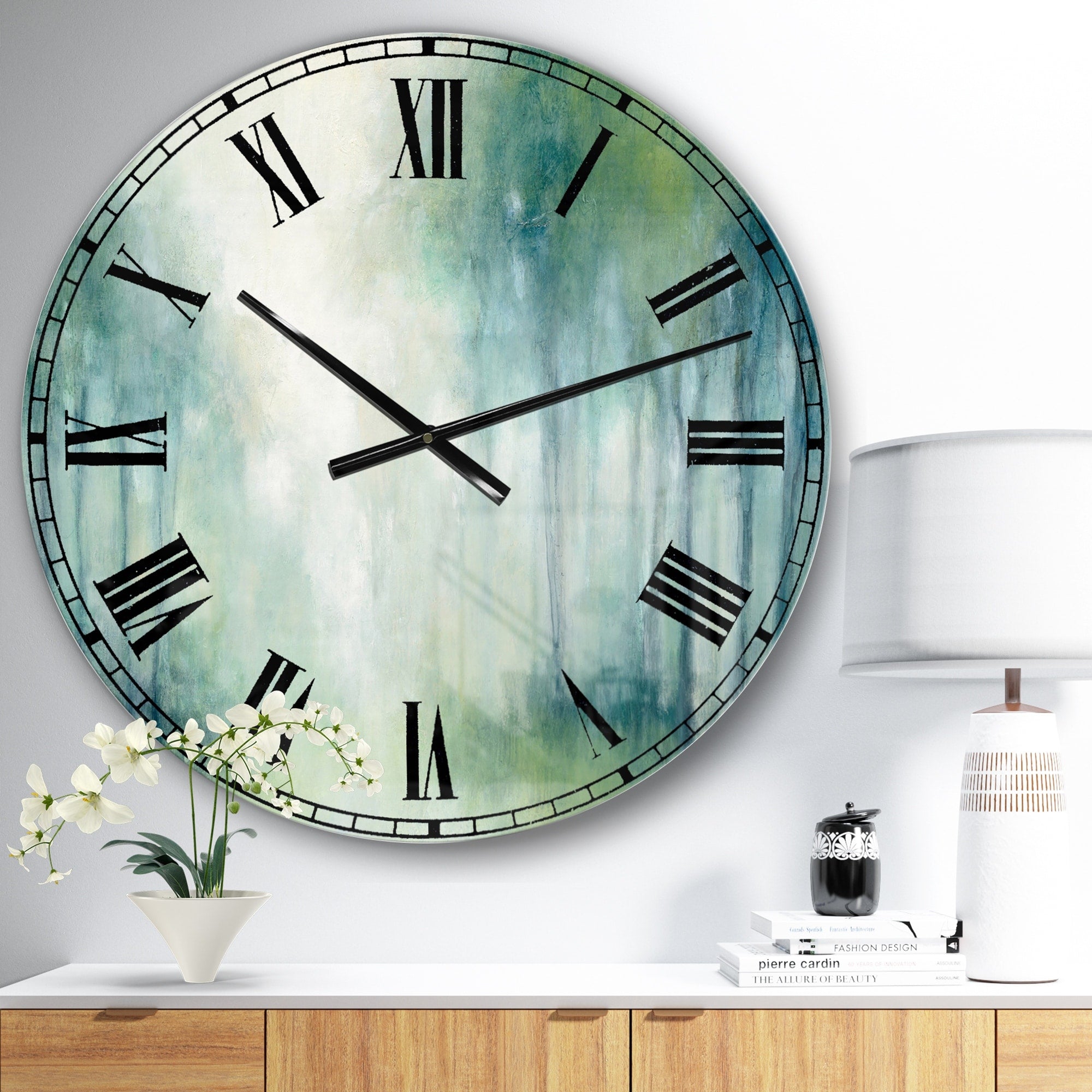 Designart 'Walk in the Forest' Traditional Landscape Large Wall CLock