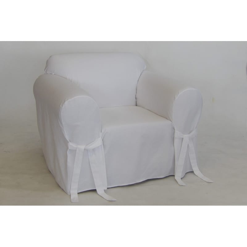 Classic Slipcovers White Twill Slipcover - Chair