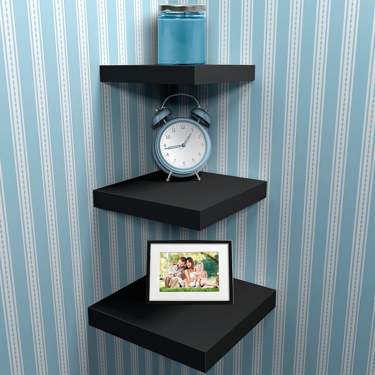 Wall Mount Corner Shelves, Square Hanging Wall Shelf Decoration
