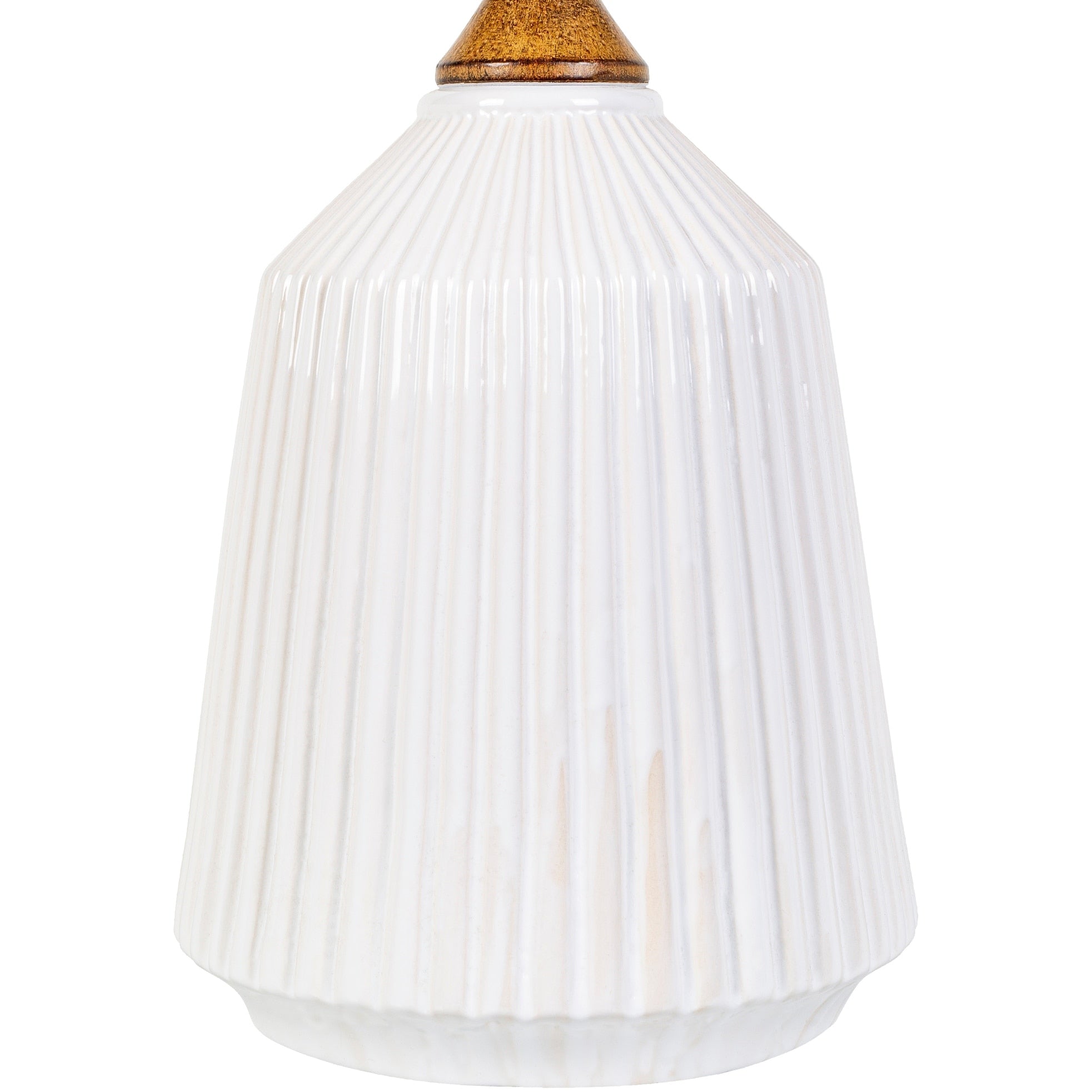 Elesa Modern Ceramic Table Lamp - 26H x 15W x 15D