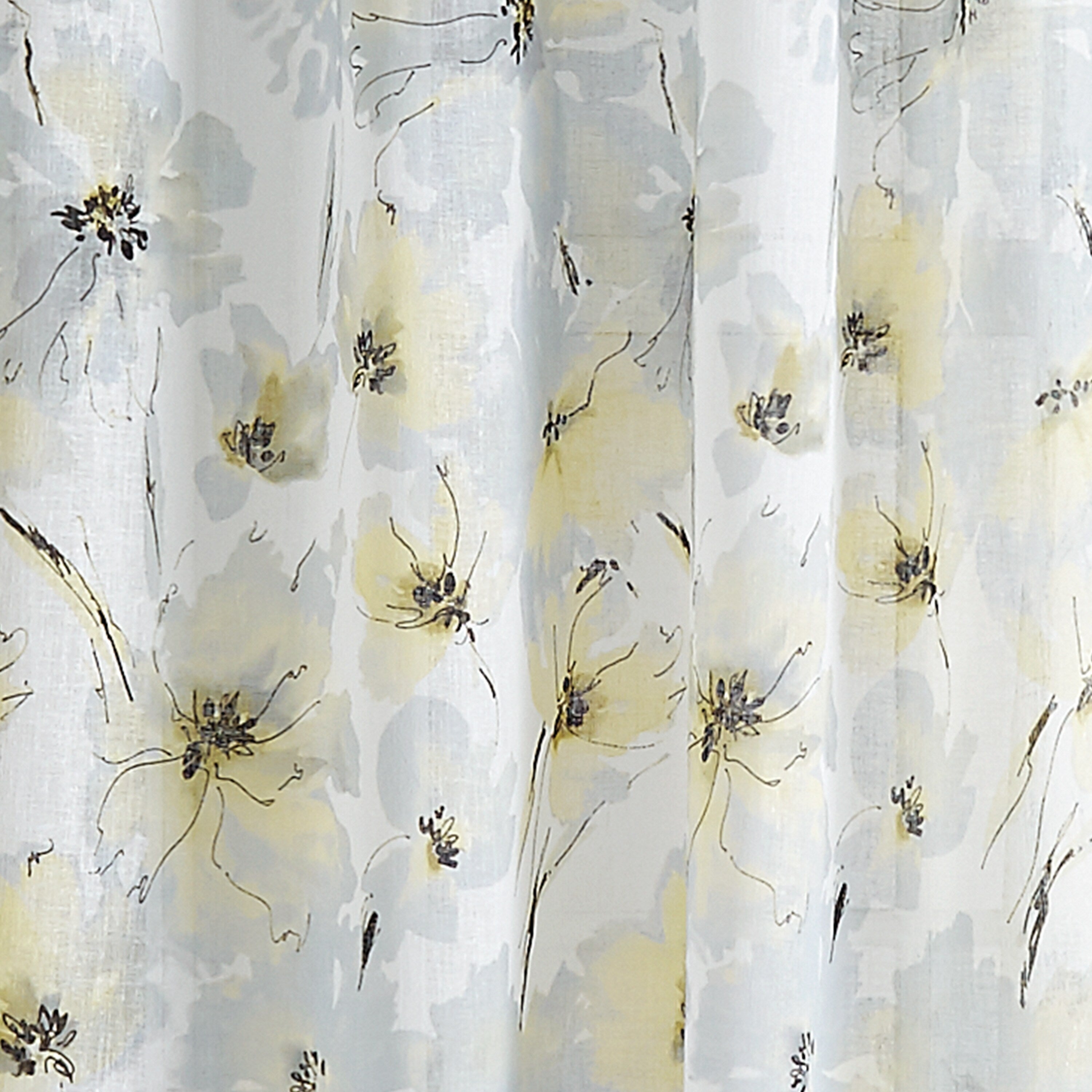 DKNY Modern Bloom Single Curtain Panel