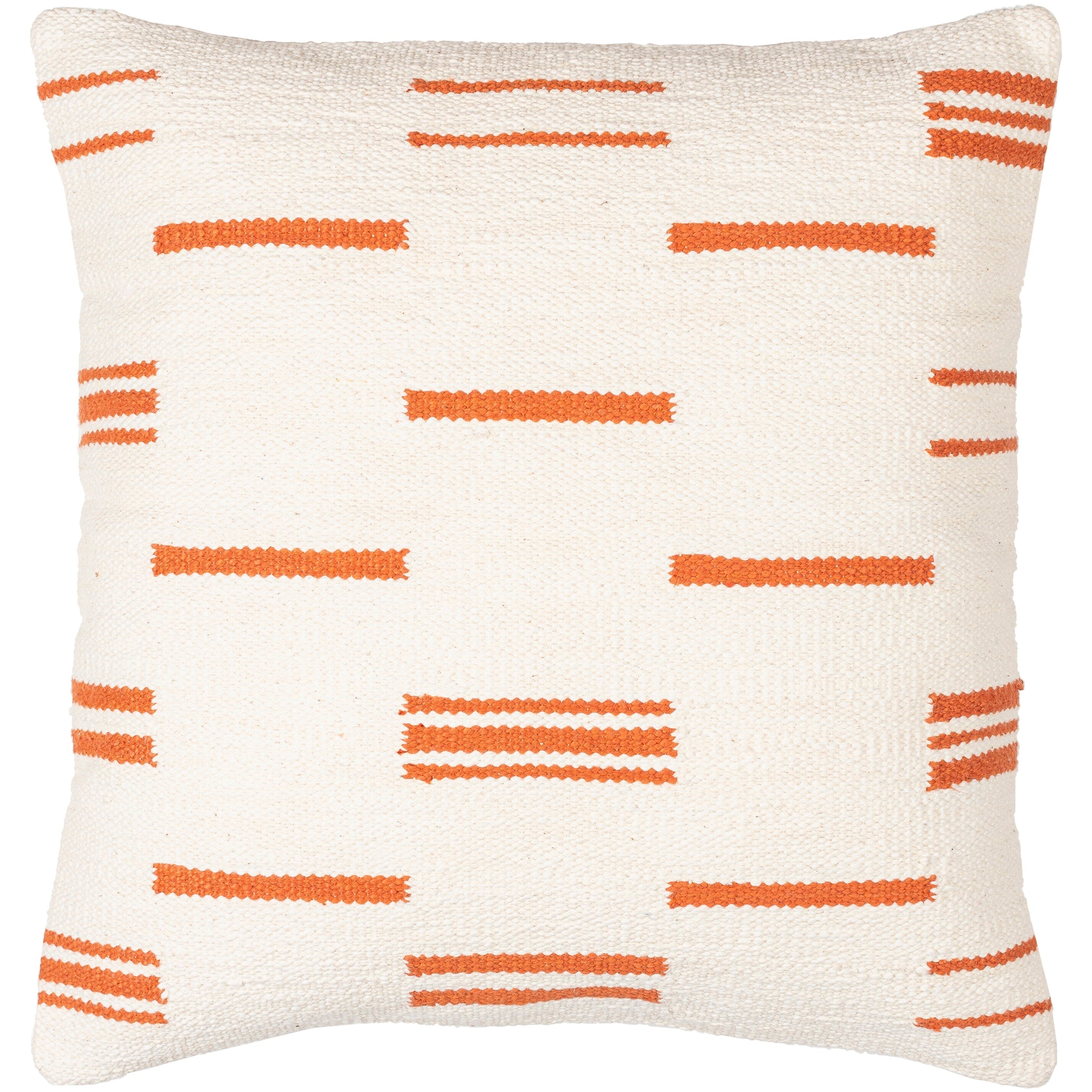 Rhian Broken Stripe Cotton Throw Pillow