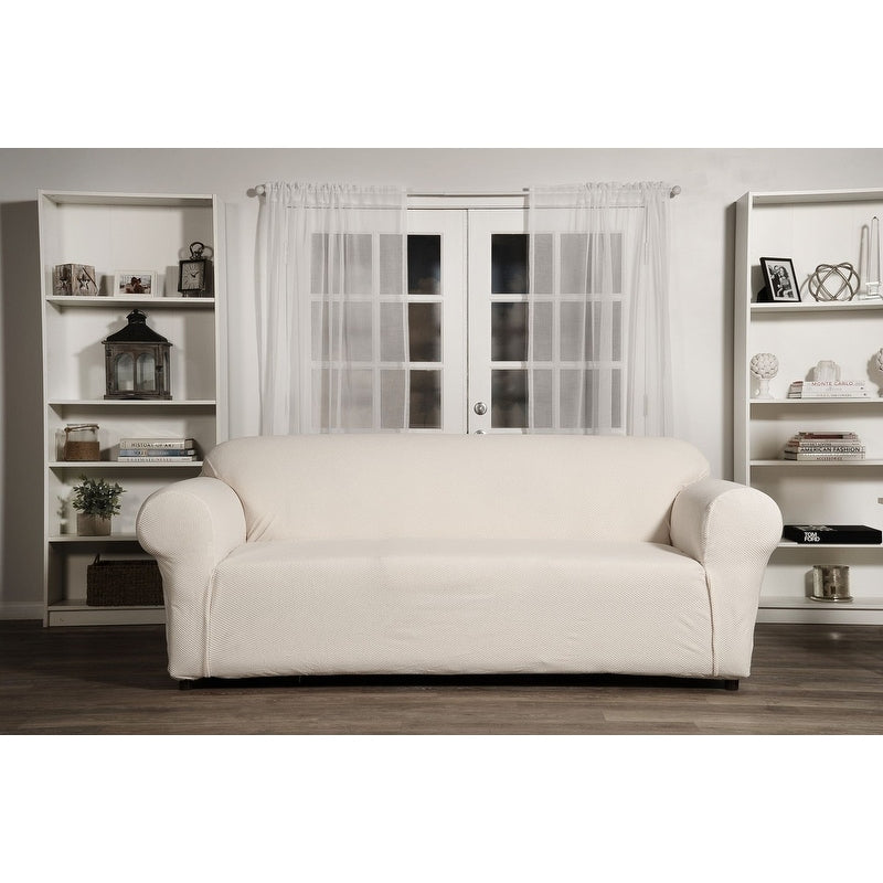 Classic Slipcovers Snowball Stretch Sofa Slipcover