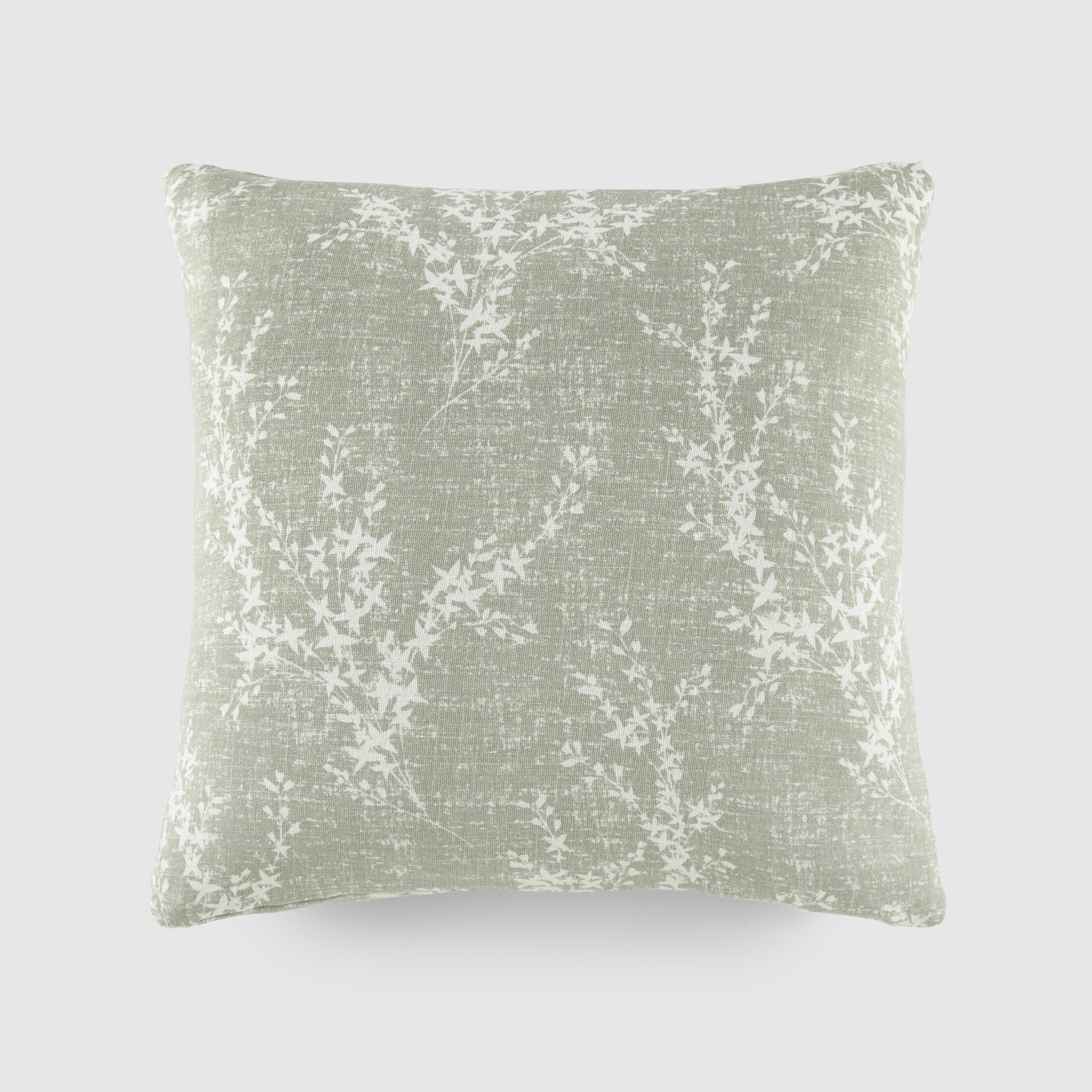 Elegant Patterns Cotton Decor Throw Pillow in Willow