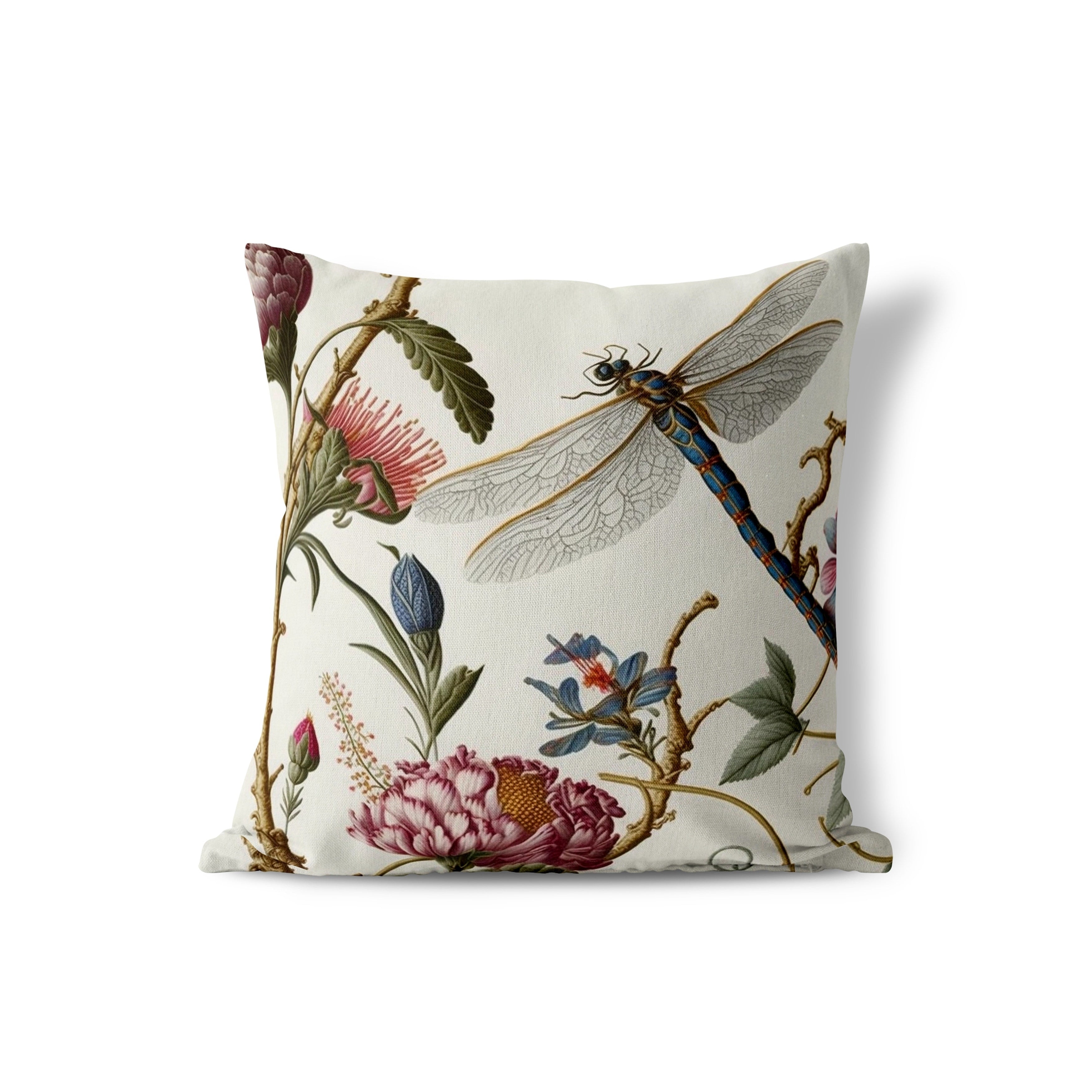 Amrita Sen Fluttering Flora Indoor Outdoor Pillow