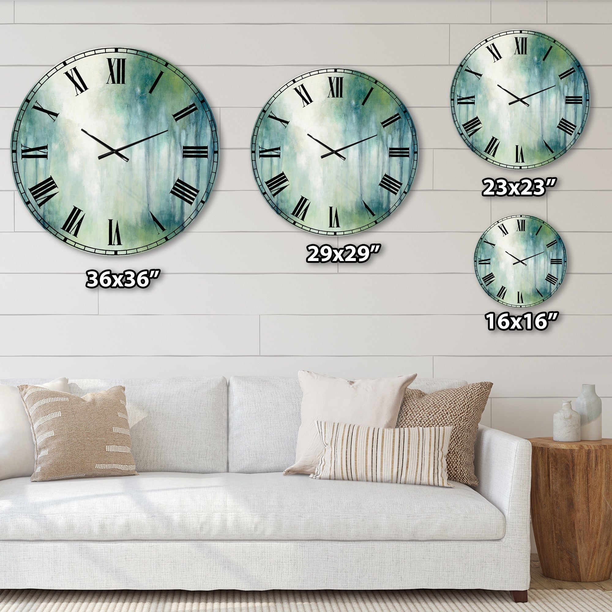 Designart 'Walk in the Forest' Traditional Landscape Large Wall CLock