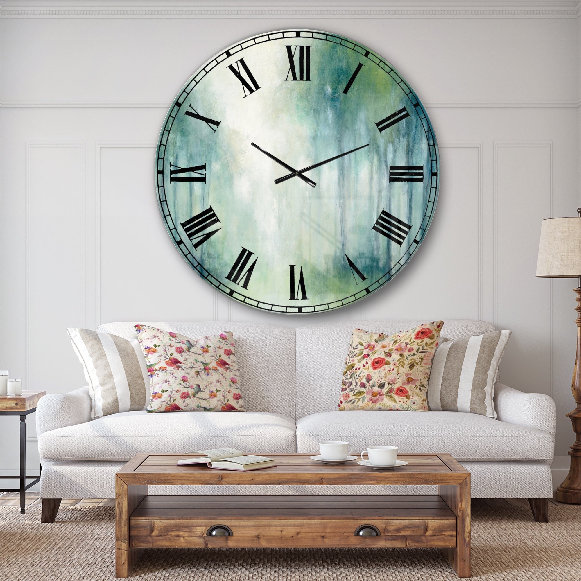 Designart 'Walk in the Forest' Traditional Landscape Large Wall CLock