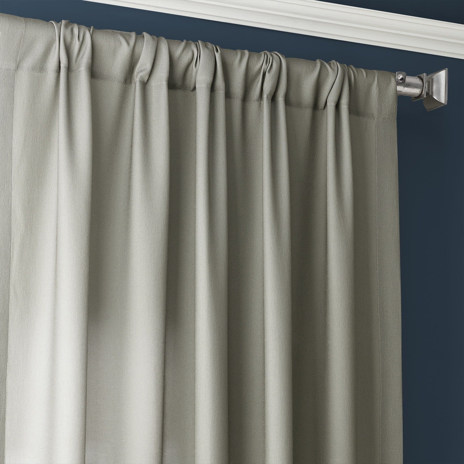 Exclusive Fabrics Ombre Faux Linen Light Filtering Curtains (1 Panel) - Lightweight Elegance, Natural Light Enhancement