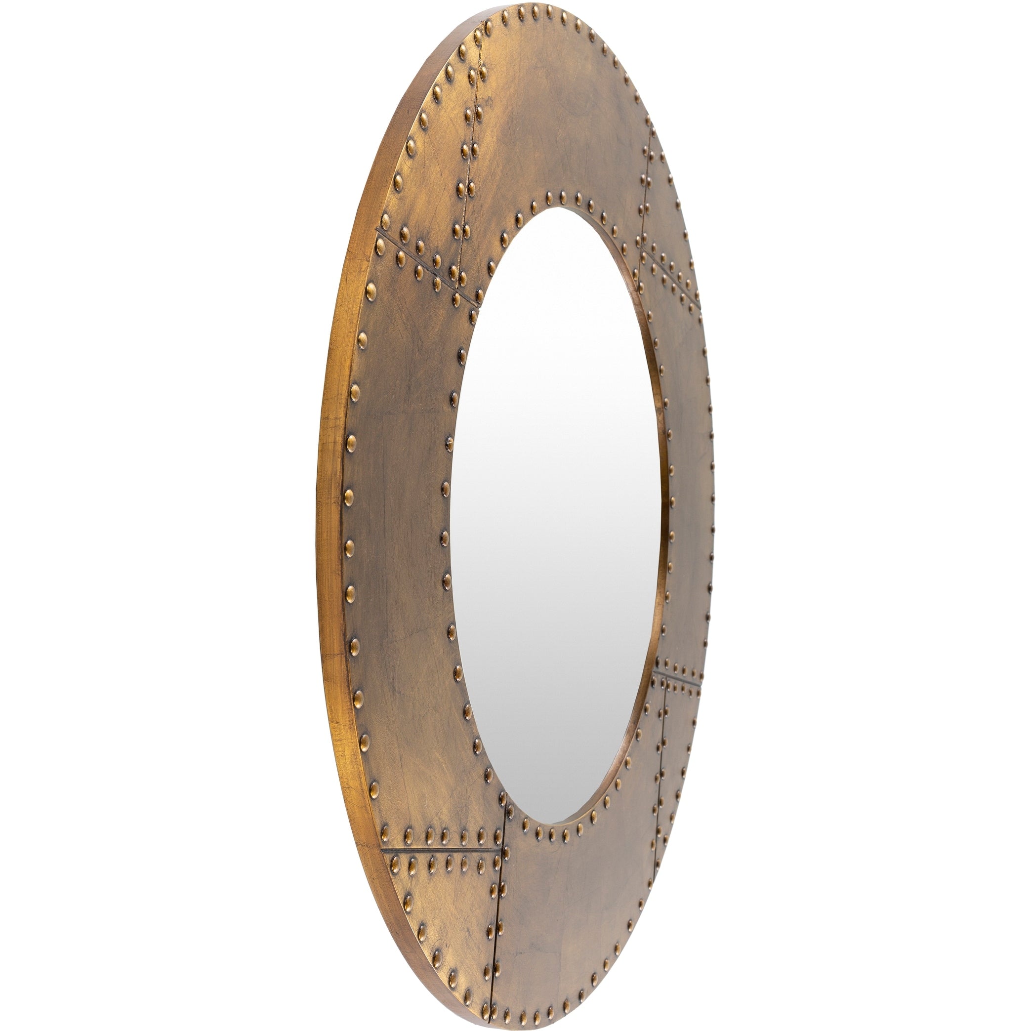 Artistic Weavers Eustace Industrial Metal Round Mirror - 32H x 32W