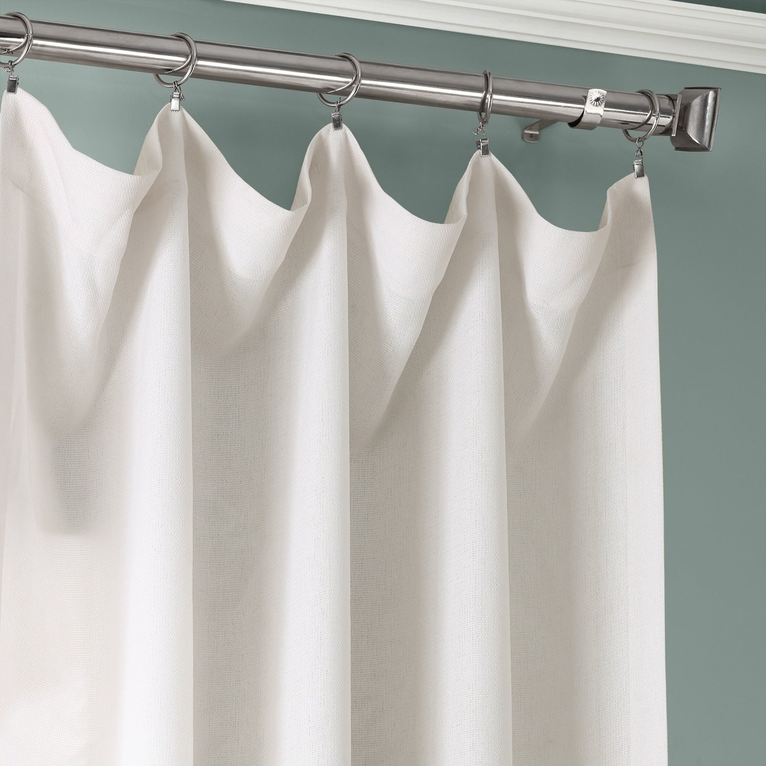 Exclusive Fabrics Ombre Faux Linen Light Filtering Curtains (1 Panel) - Lightweight Elegance, Natural Light Enhancement