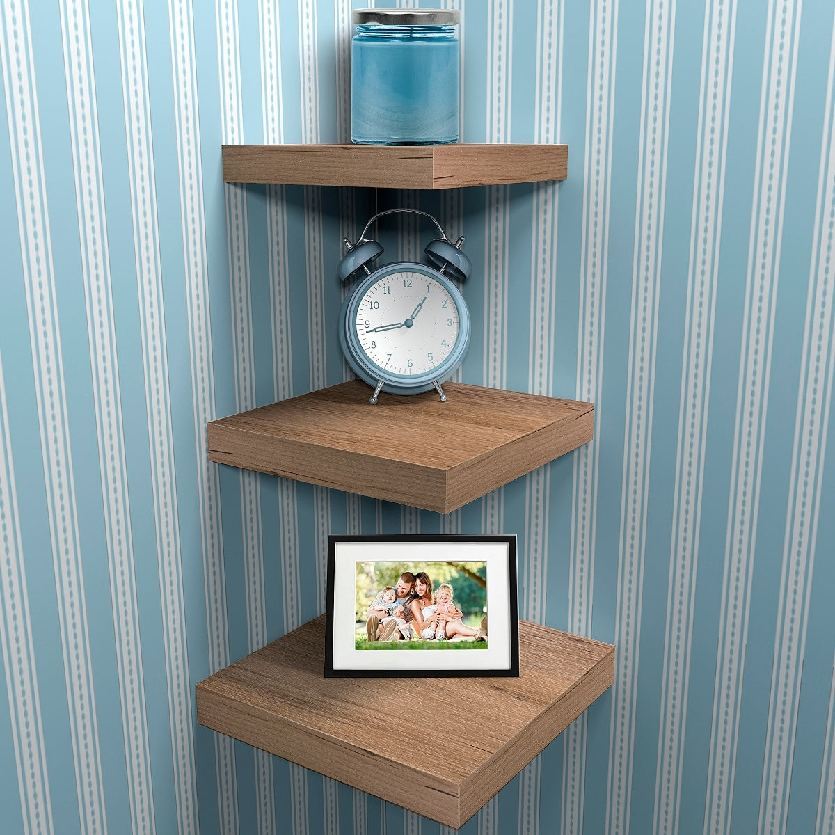 Wall Mount Corner Shelves, Square Hanging Wall Shelf Decoration
