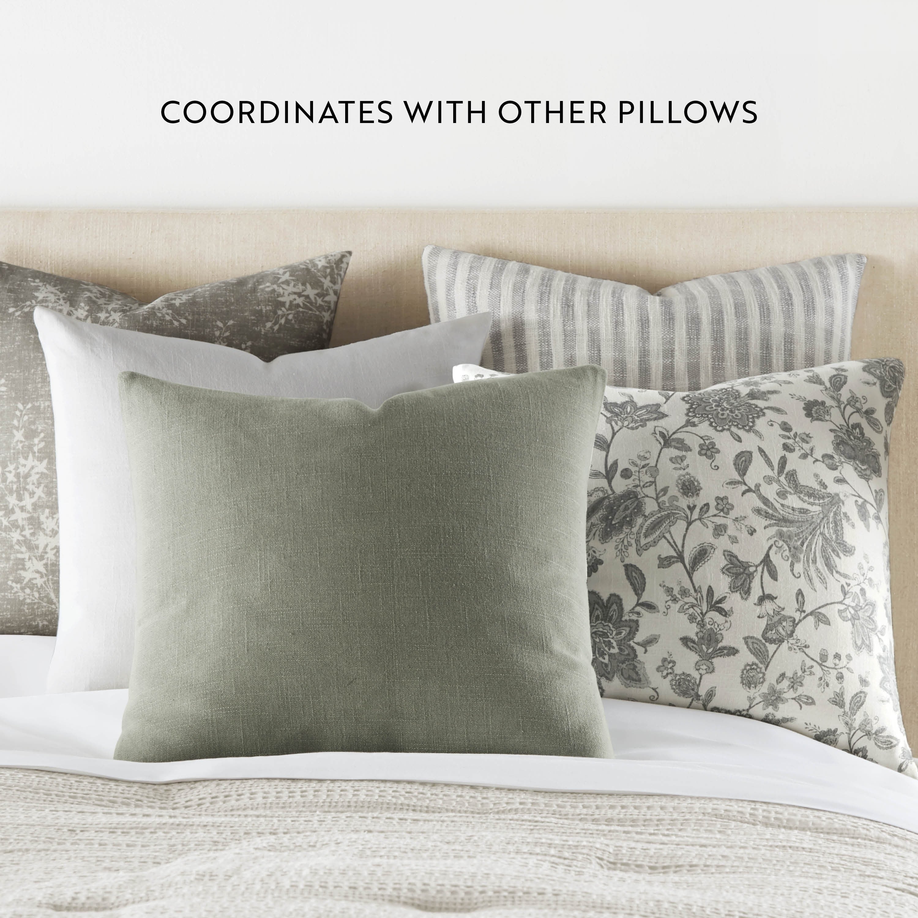 2-Pack Cotton Slub Decor Throw Pillows in Jacobean