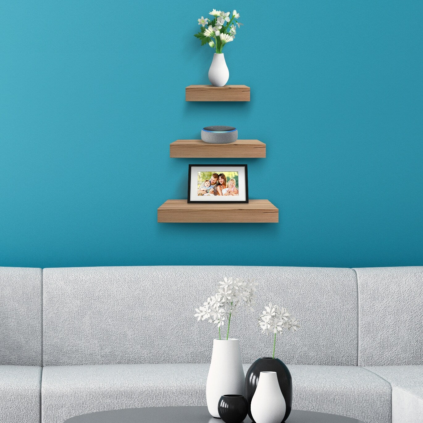 Wall Mount Corner Shelves, Square Hanging Wall Shelf Decoration
