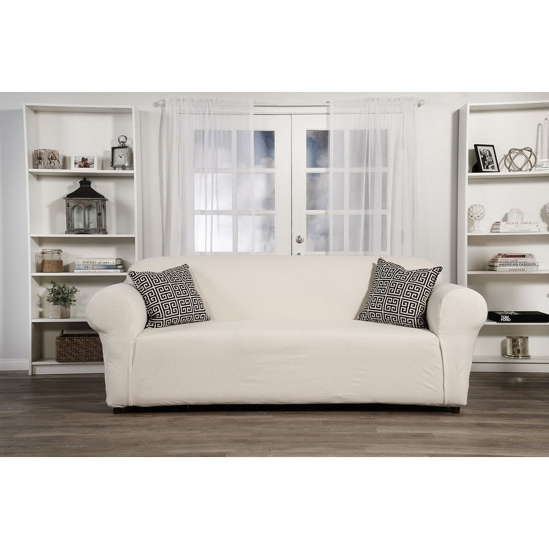 Classic Slipcovers Snowball Stretch Sofa Slipcover