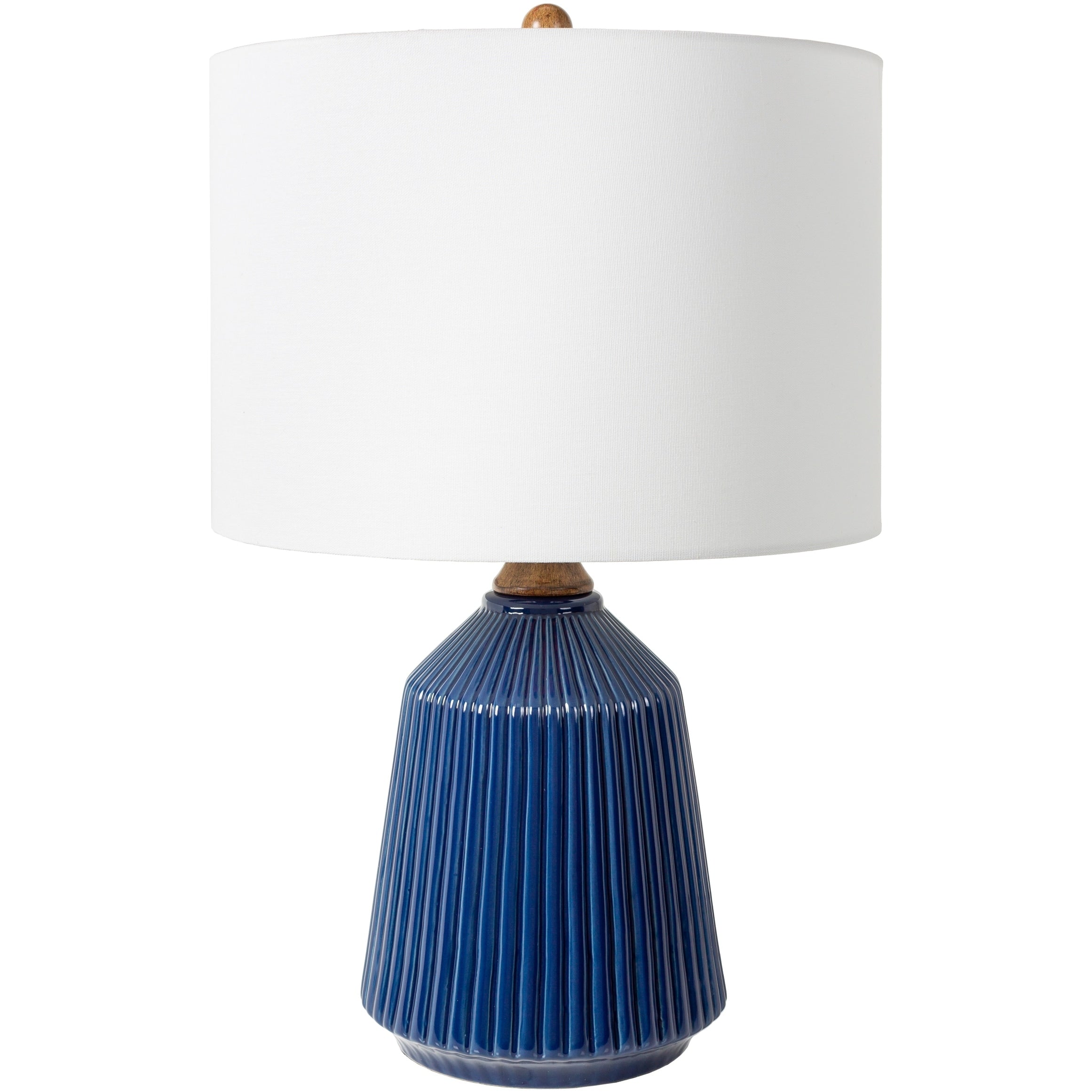 Elesa Modern Ceramic Table Lamp - 26H x 15W x 15D