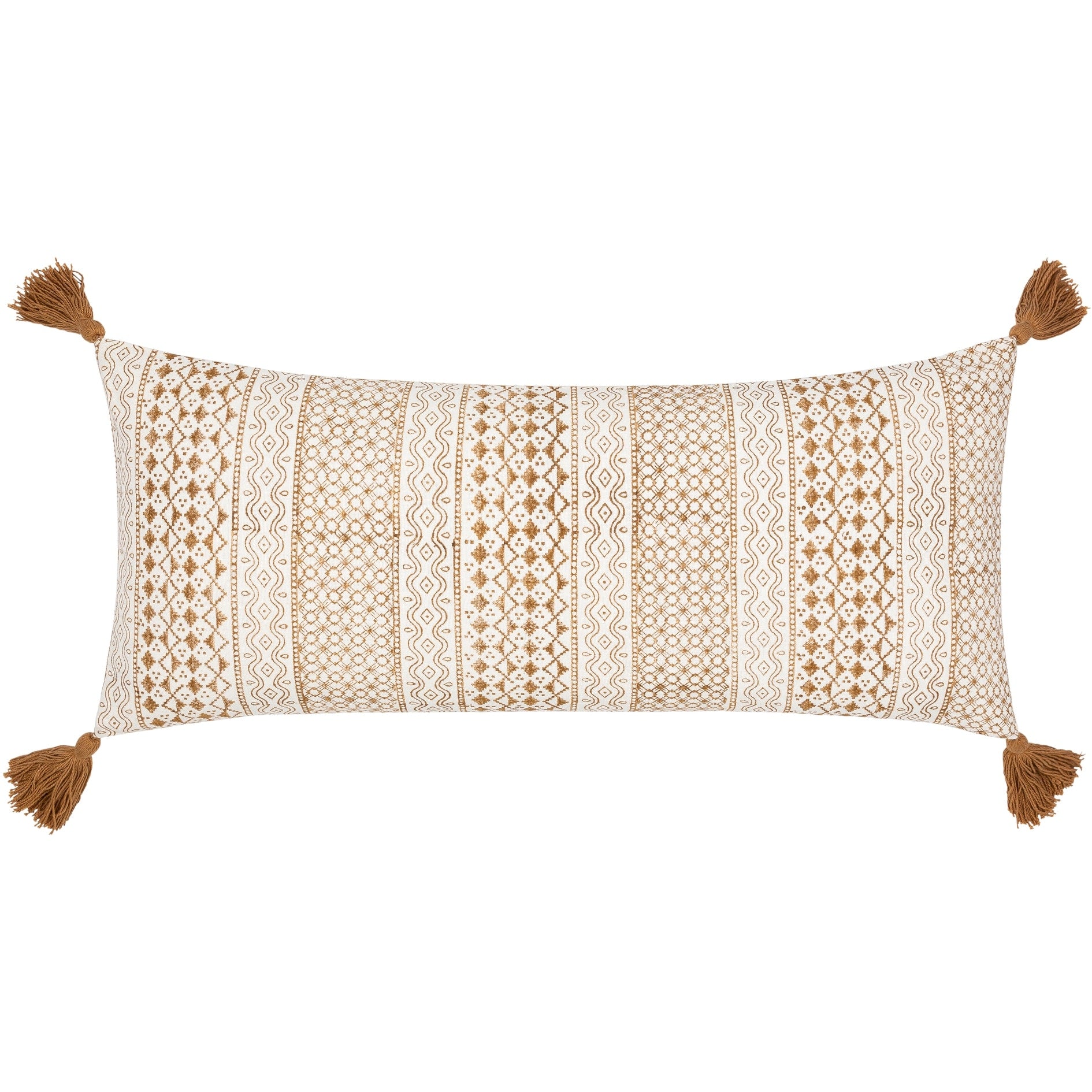 Artistic Weavers Tomiko Geometric Striped Lumbar Pillow with Tassels