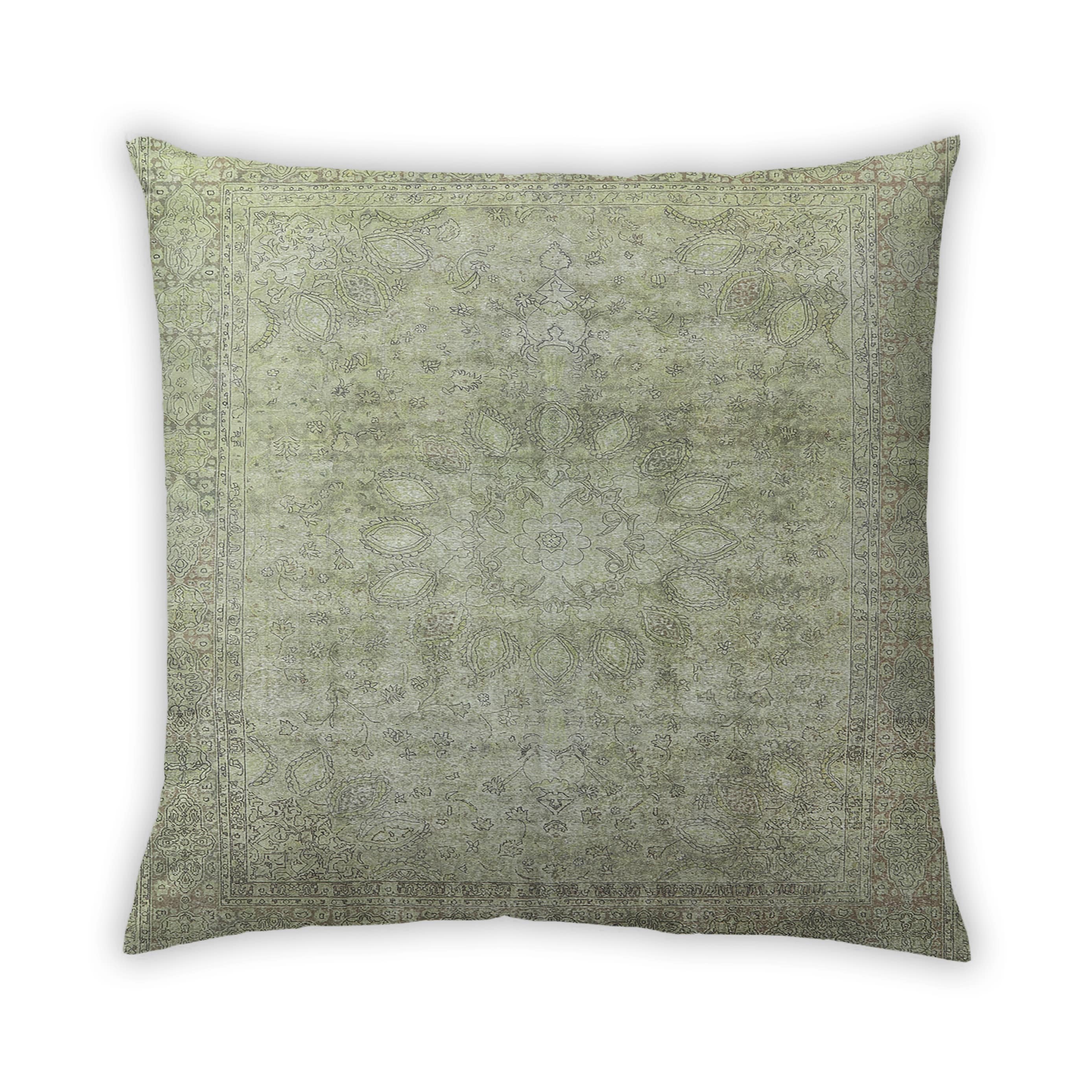 Ahgly Company Mid-Century Modern Green Throw Pillow