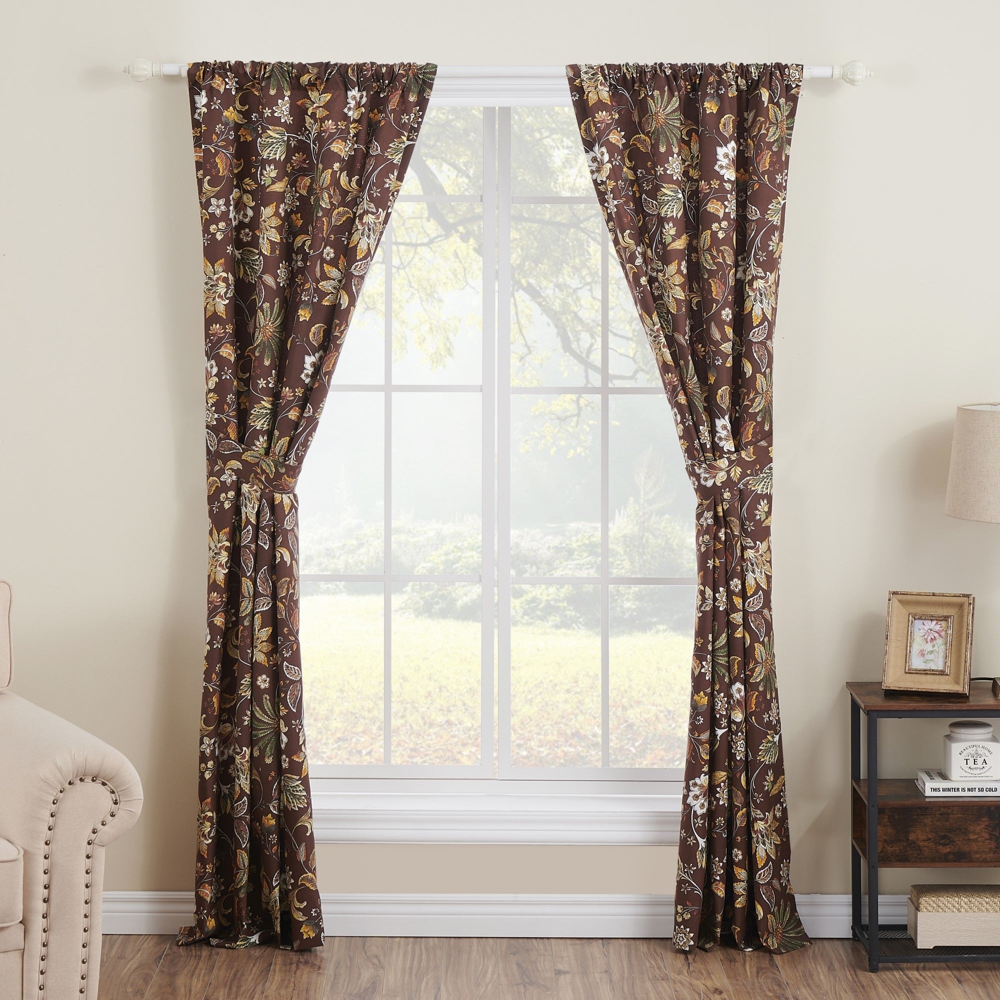 Barefoot Bungalow Audrey Curtain Panel (set of 2) - 84 W x 84 L (inches)