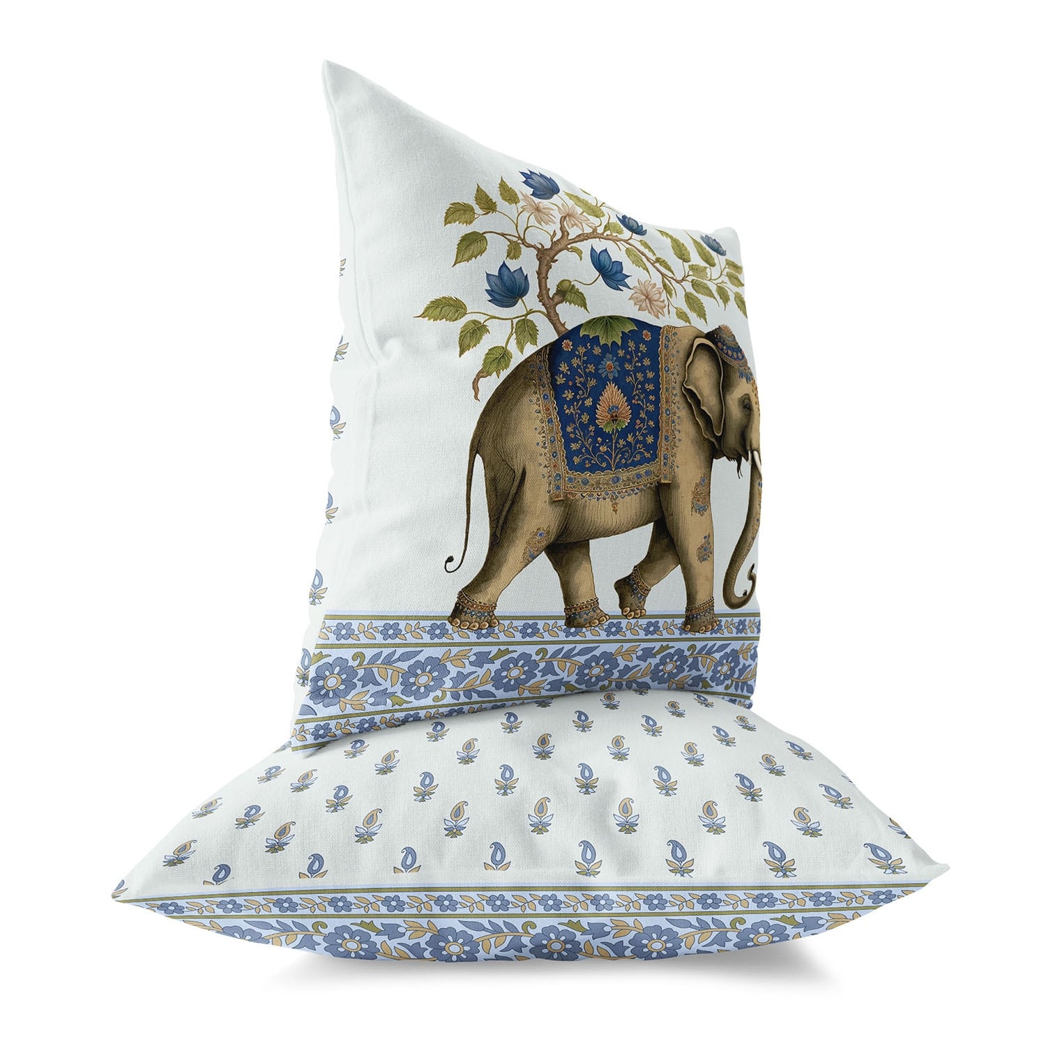 Amrita Sen Elephant Paradise Indoor Outdoor Pillow